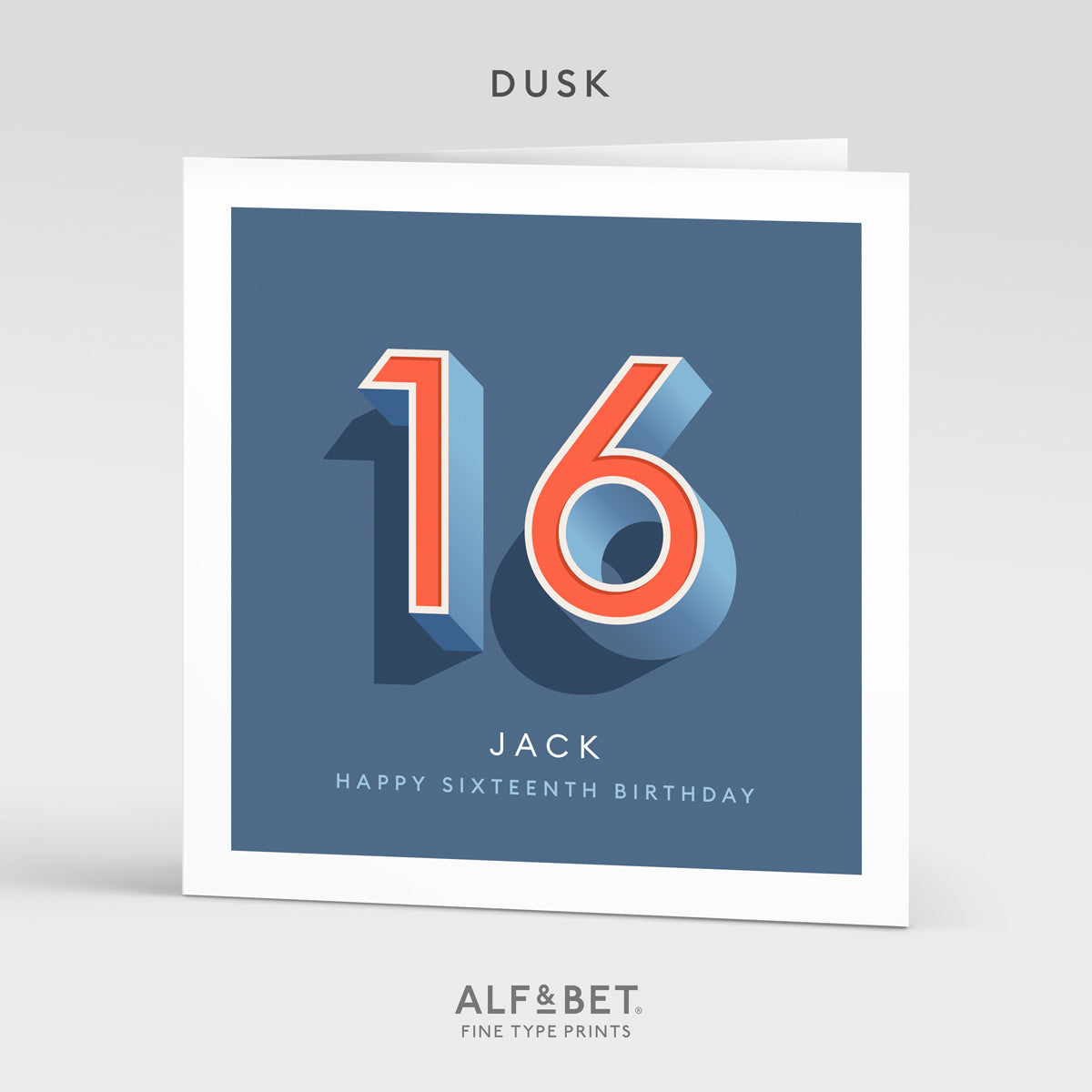 Personalised 16th Birthday Card