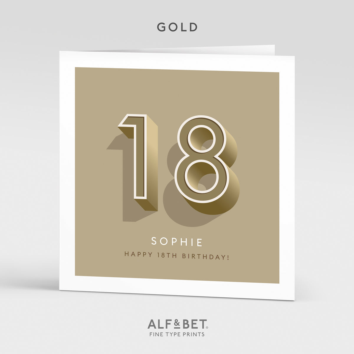 Personalised 18th Birthday Card