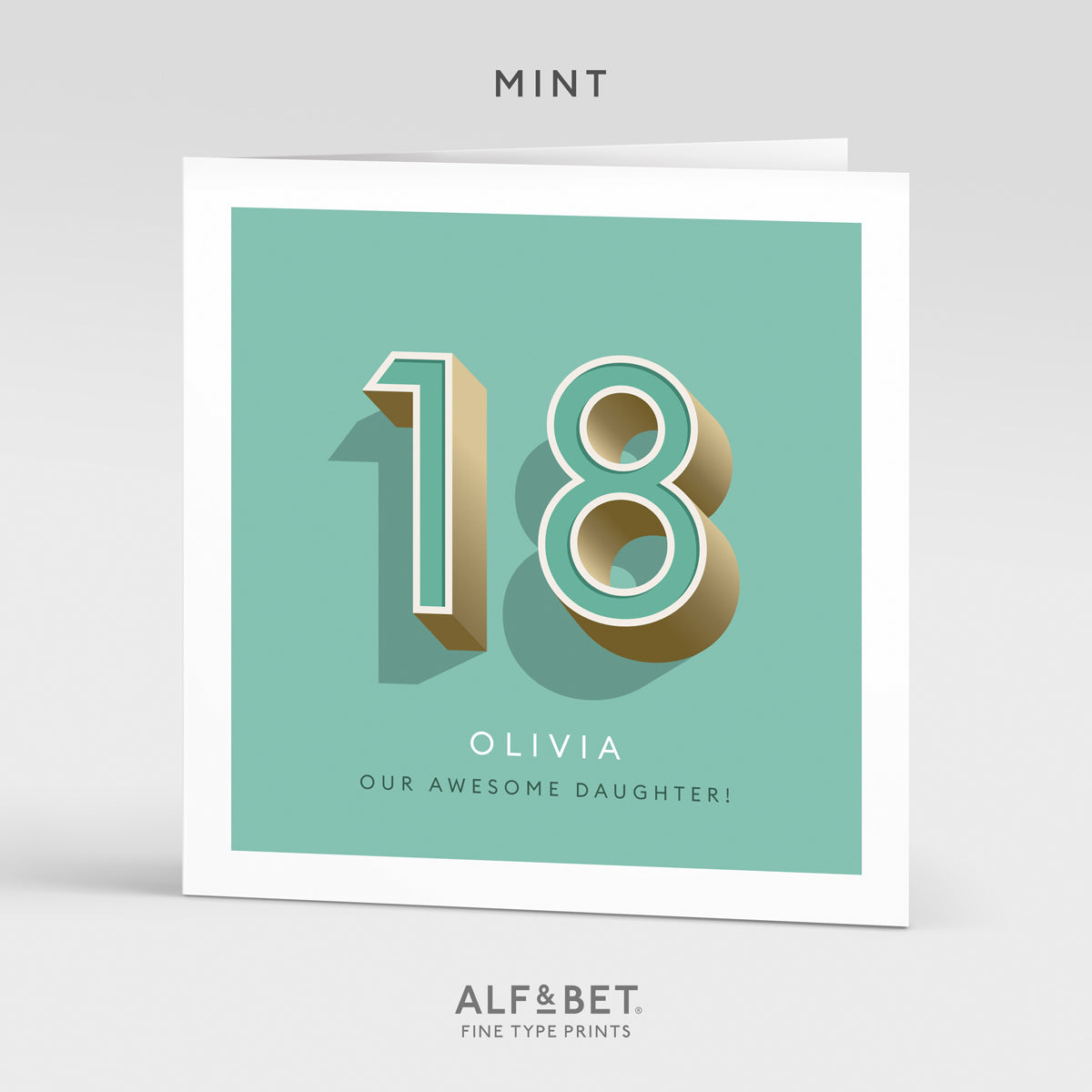 Personalised 18th Birthday Card