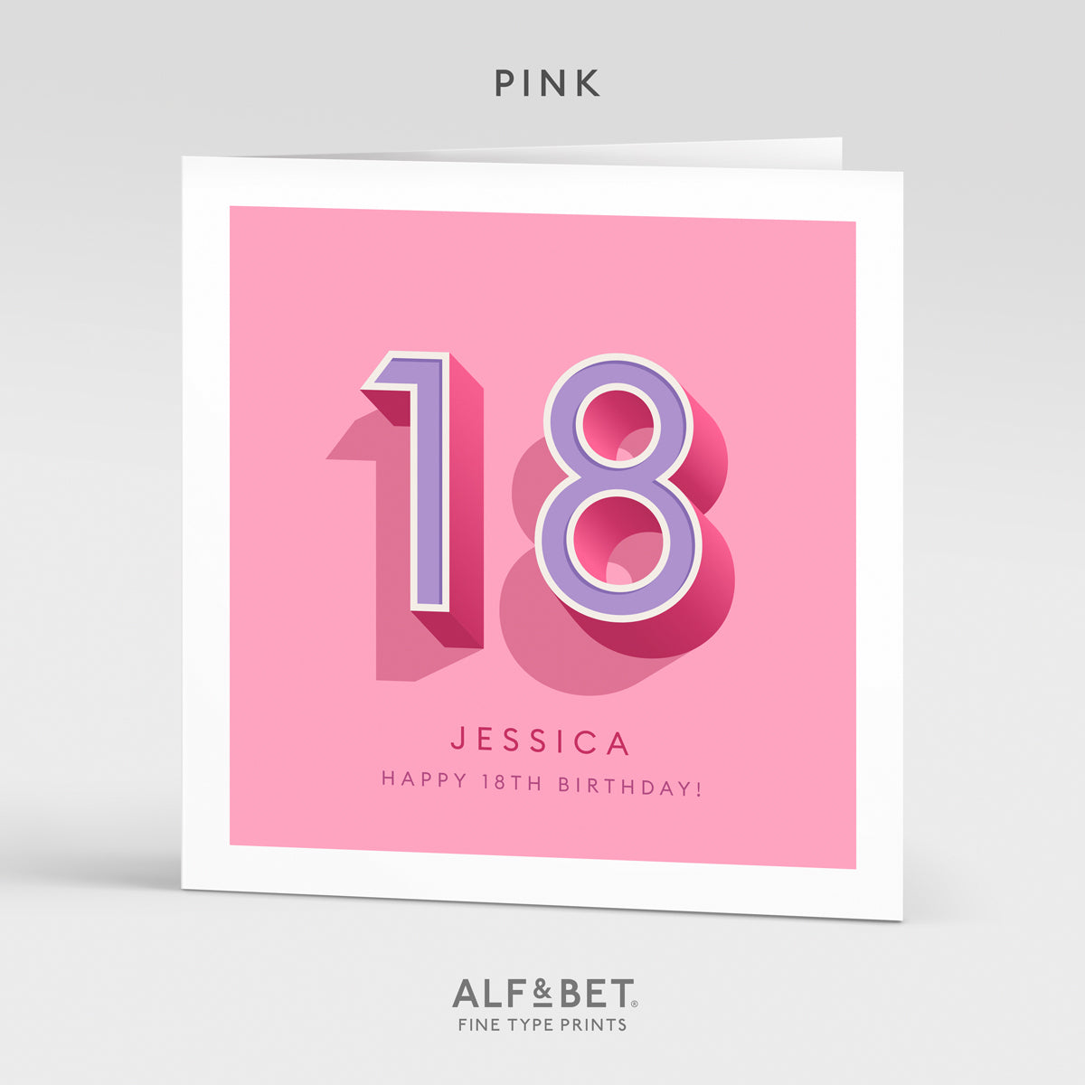 Personalised 18th Birthday Card