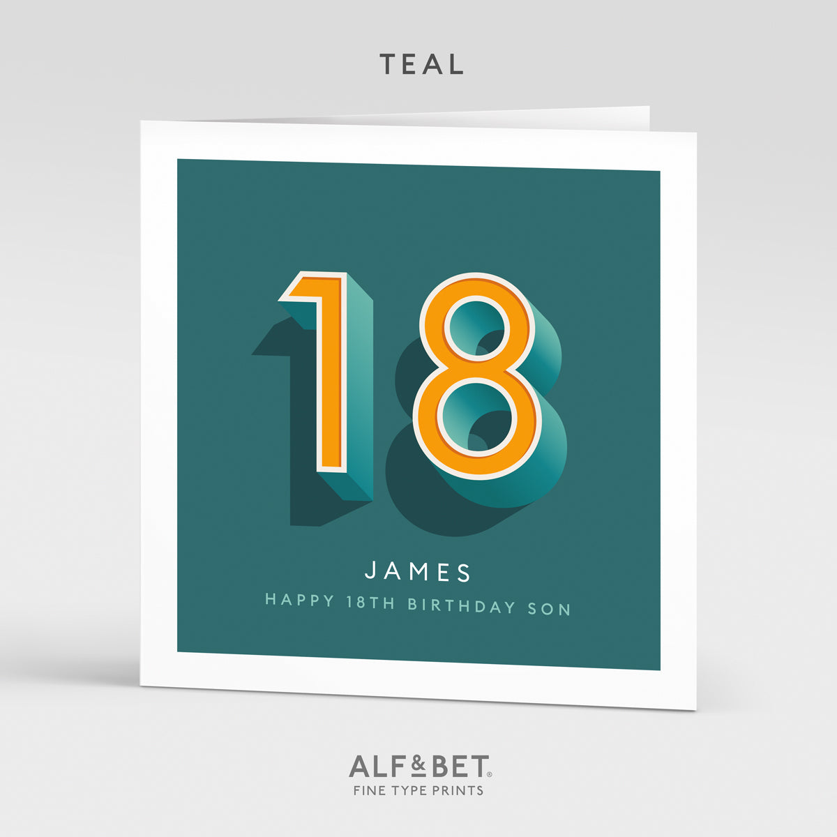 Personalised 18th Birthday Card