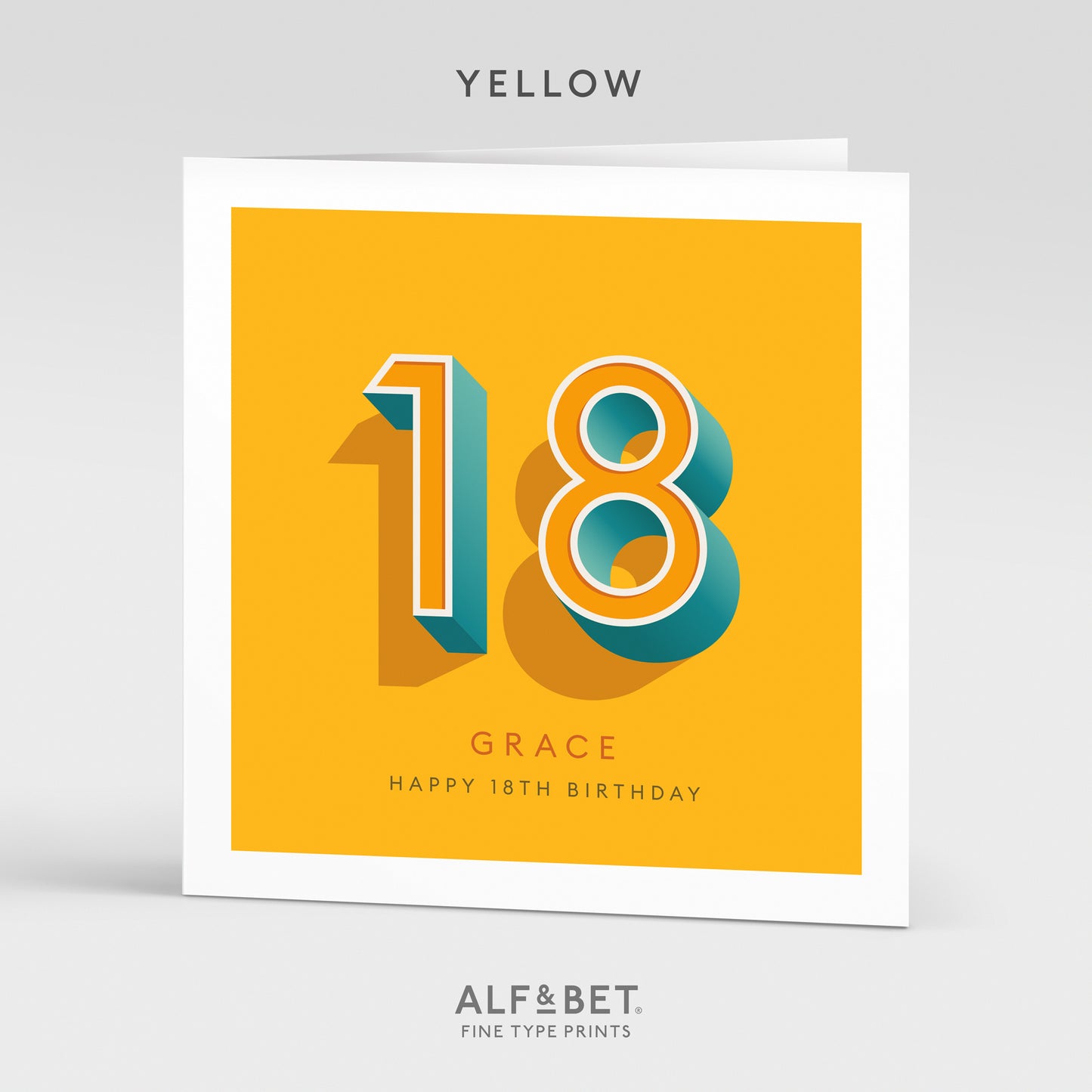 Personalised 18th Birthday Card