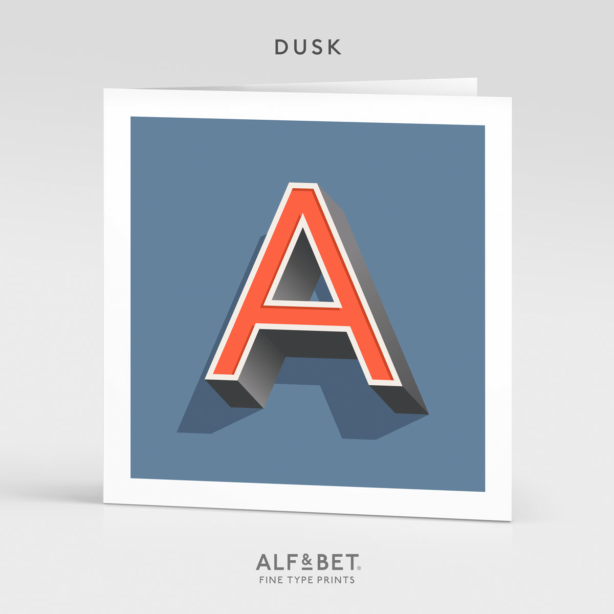 Alphabet Birthday Card - Letter A