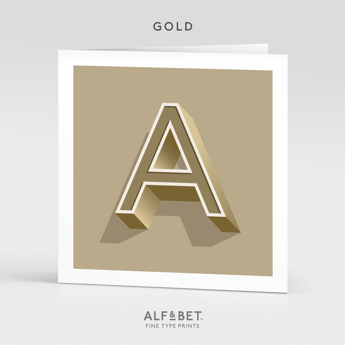 Alphabet Birthday Card - Letter A
