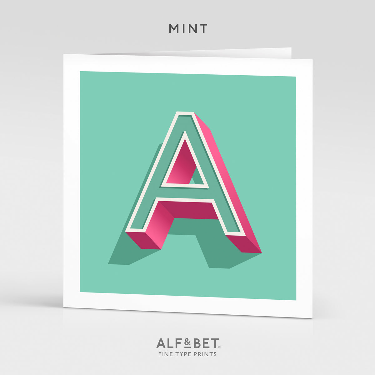 Alphabet Birthday Card - Letter A