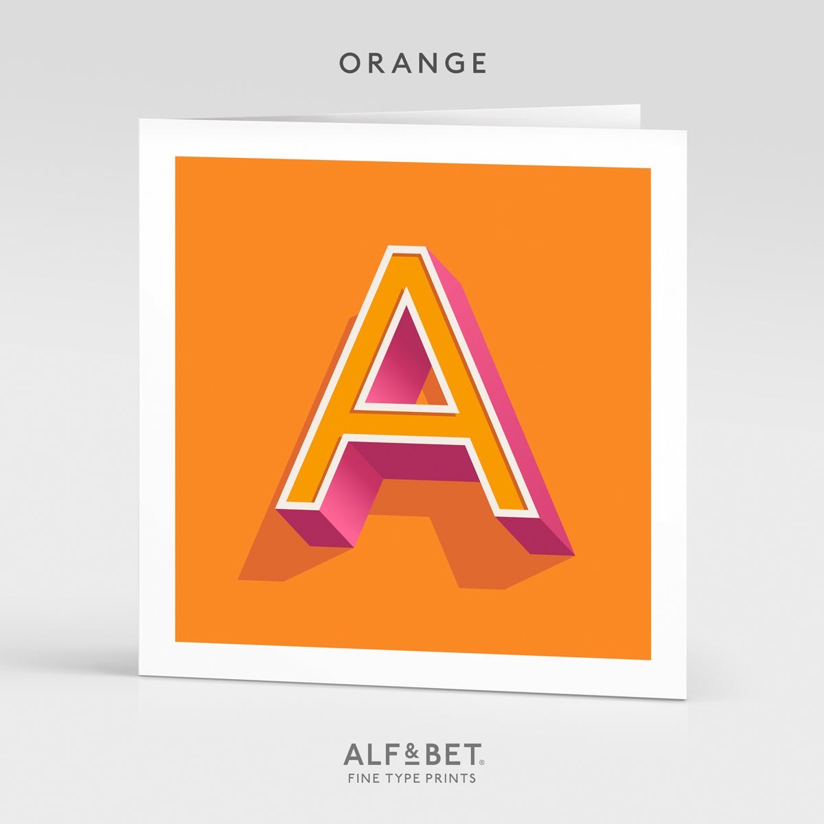 Alphabet Birthday Card - Letter A