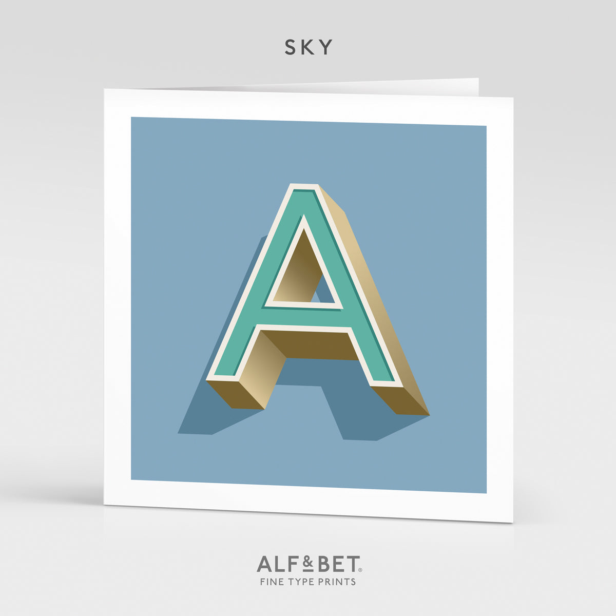 Alphabet Birthday Card - Letter A