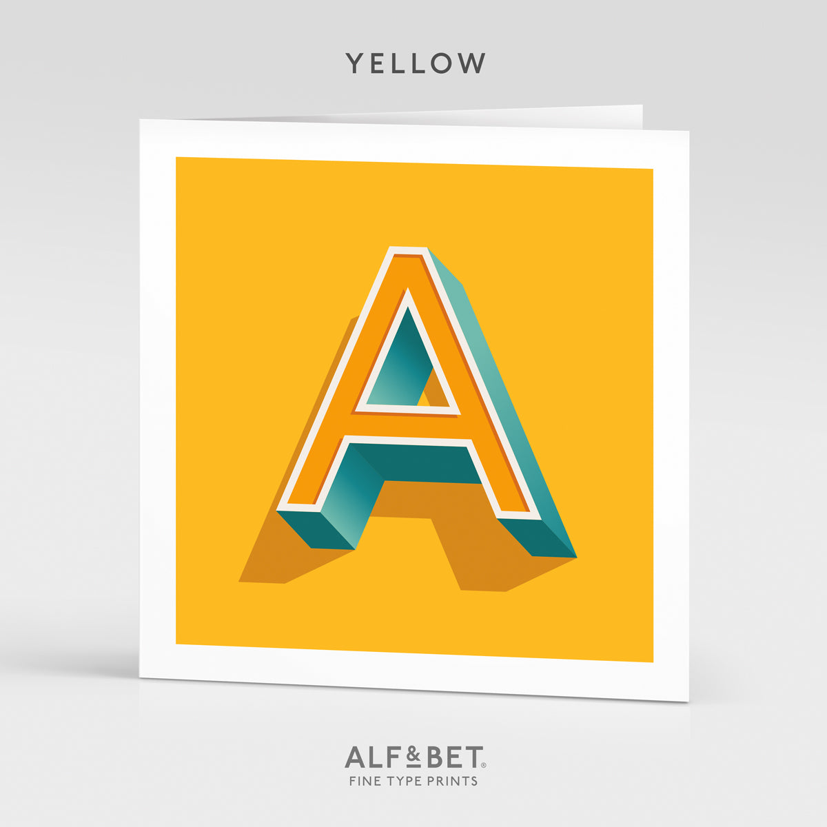 Alphabet Birthday Card - Letter A