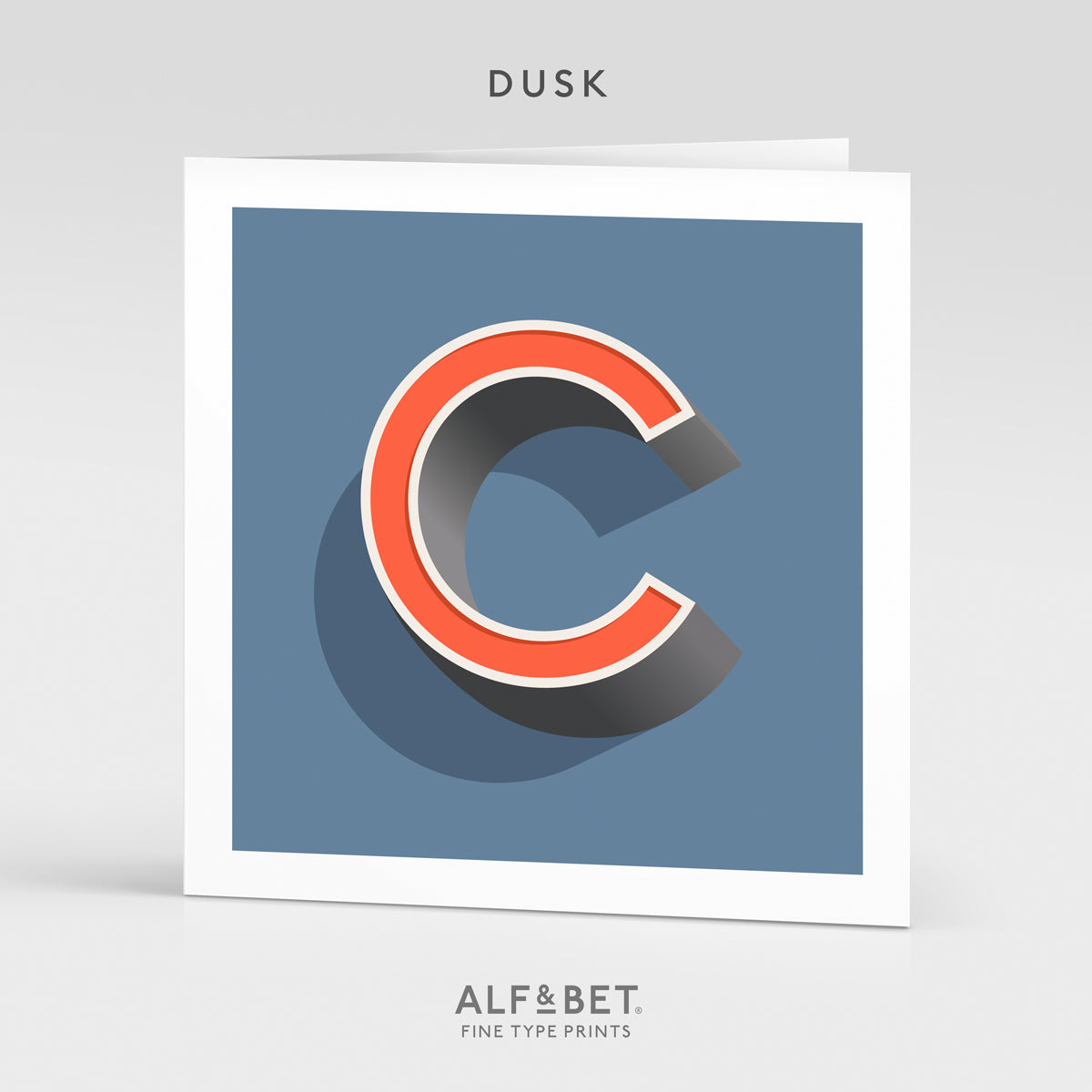 Alphabet Birthday Card - Letter C
