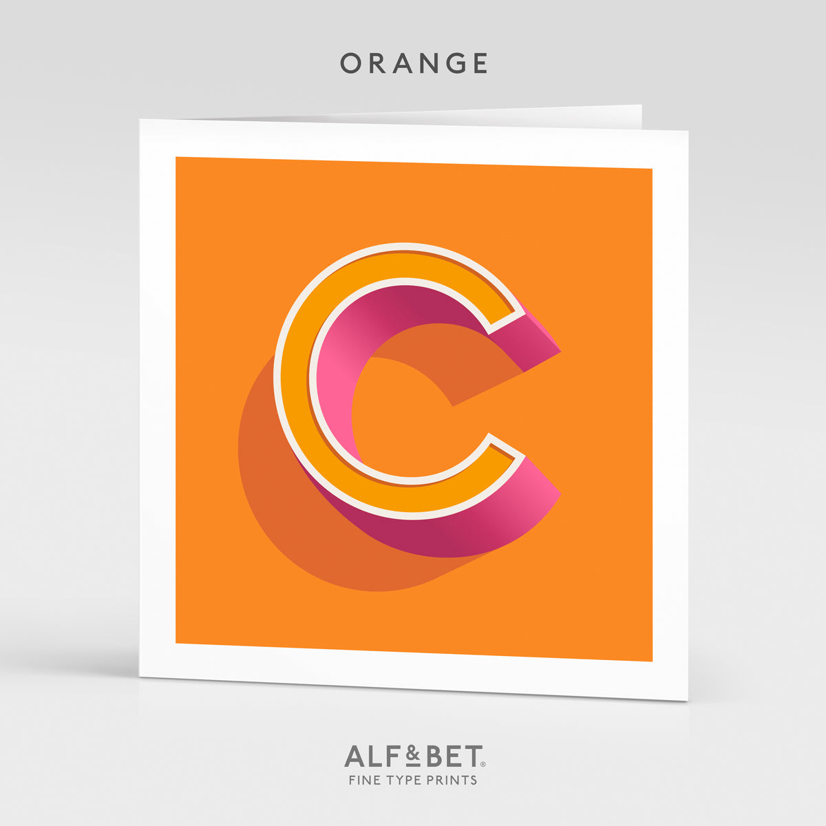 Alphabet Birthday Card - Letter C
