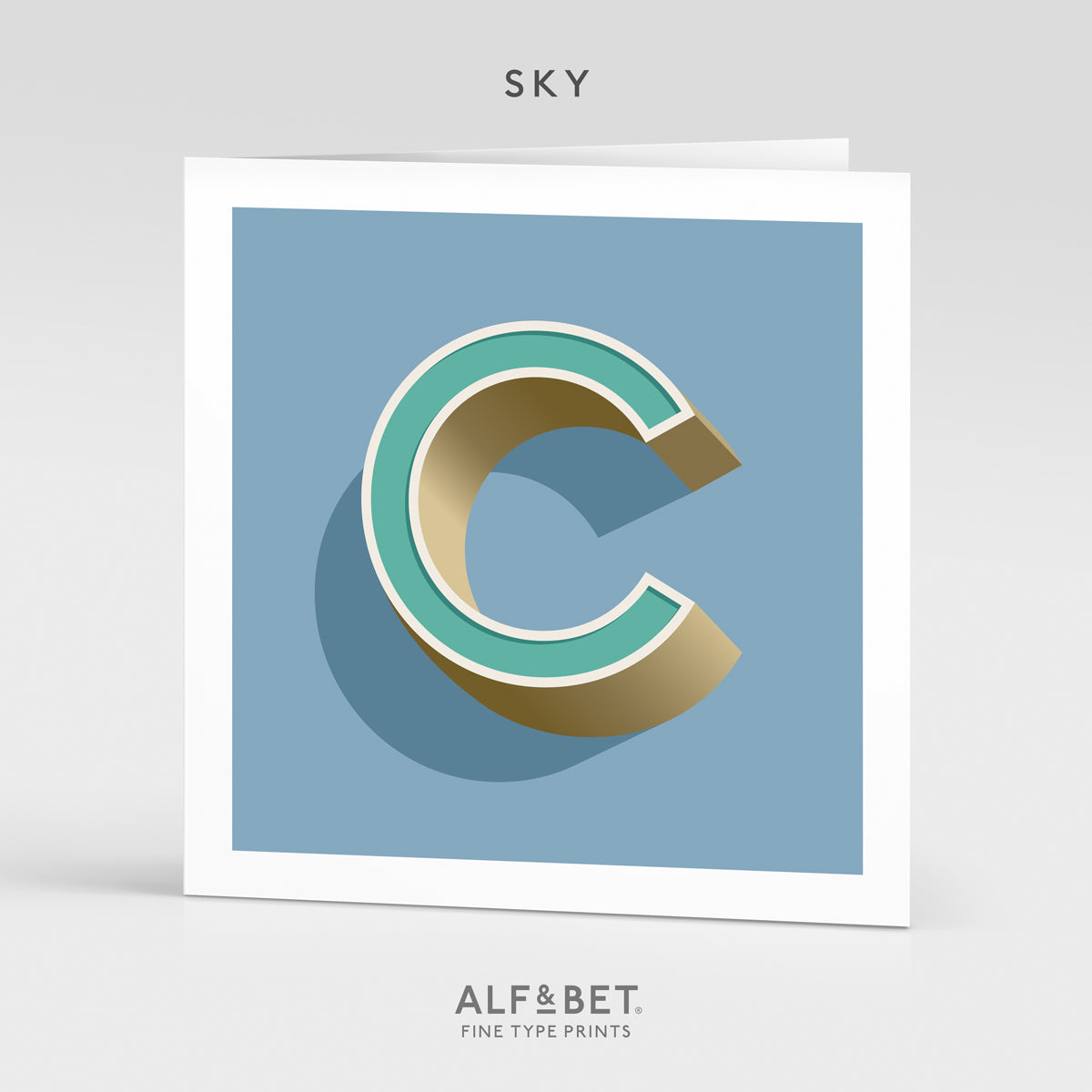 Alphabet Birthday Card - Letter C