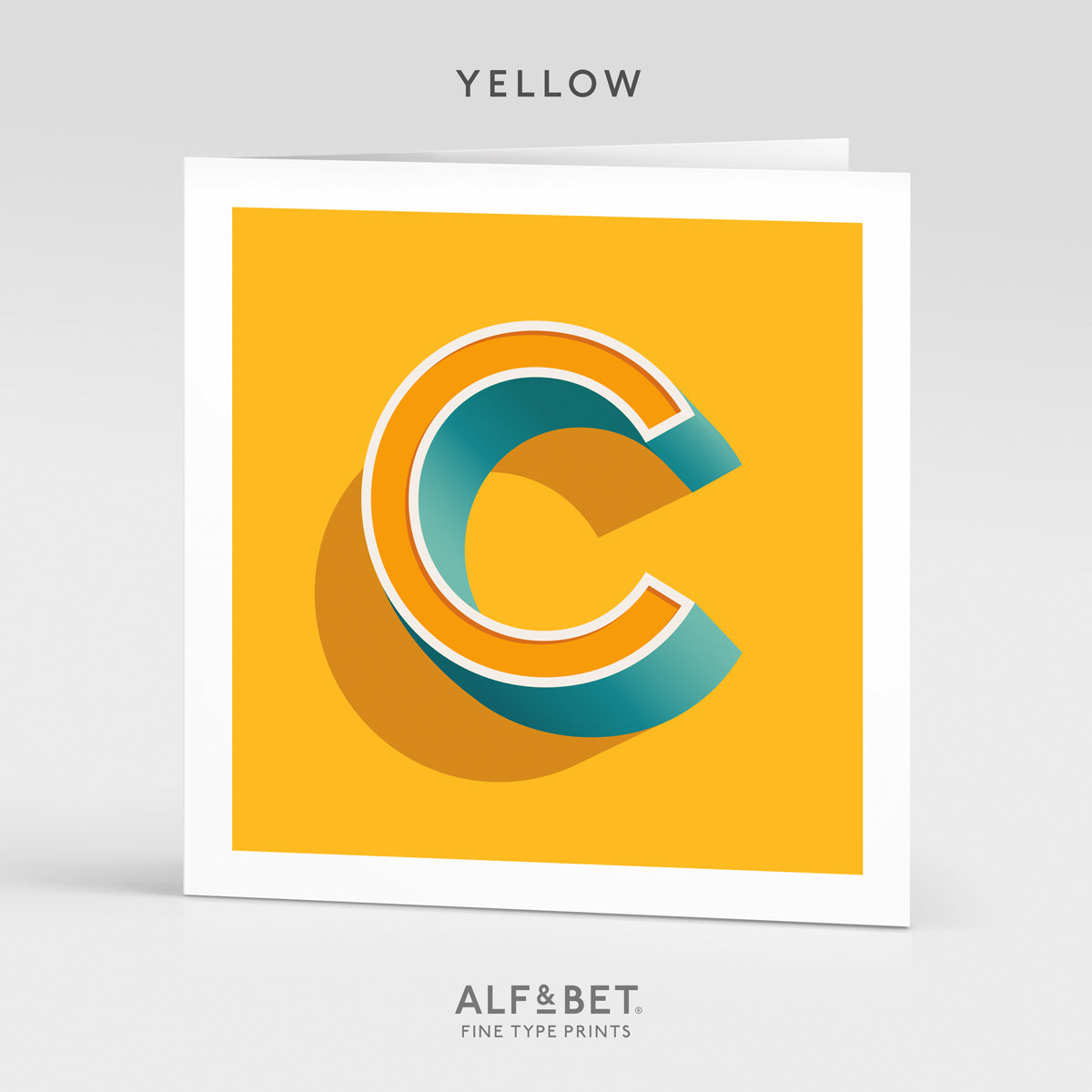 Alphabet Birthday Card - Letter C