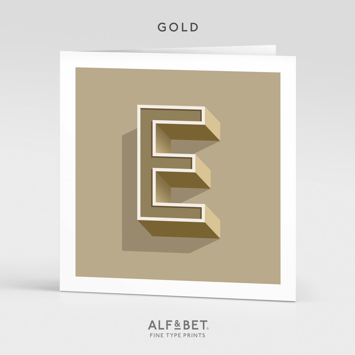Alphabet Birthday Card - Letter E