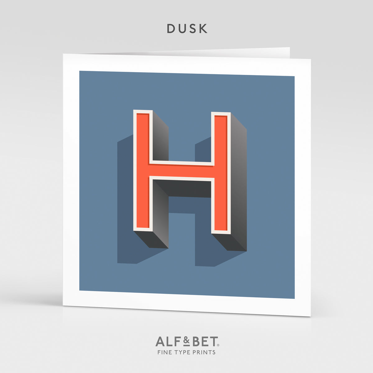 Alphabet Birthday Card - Letter H