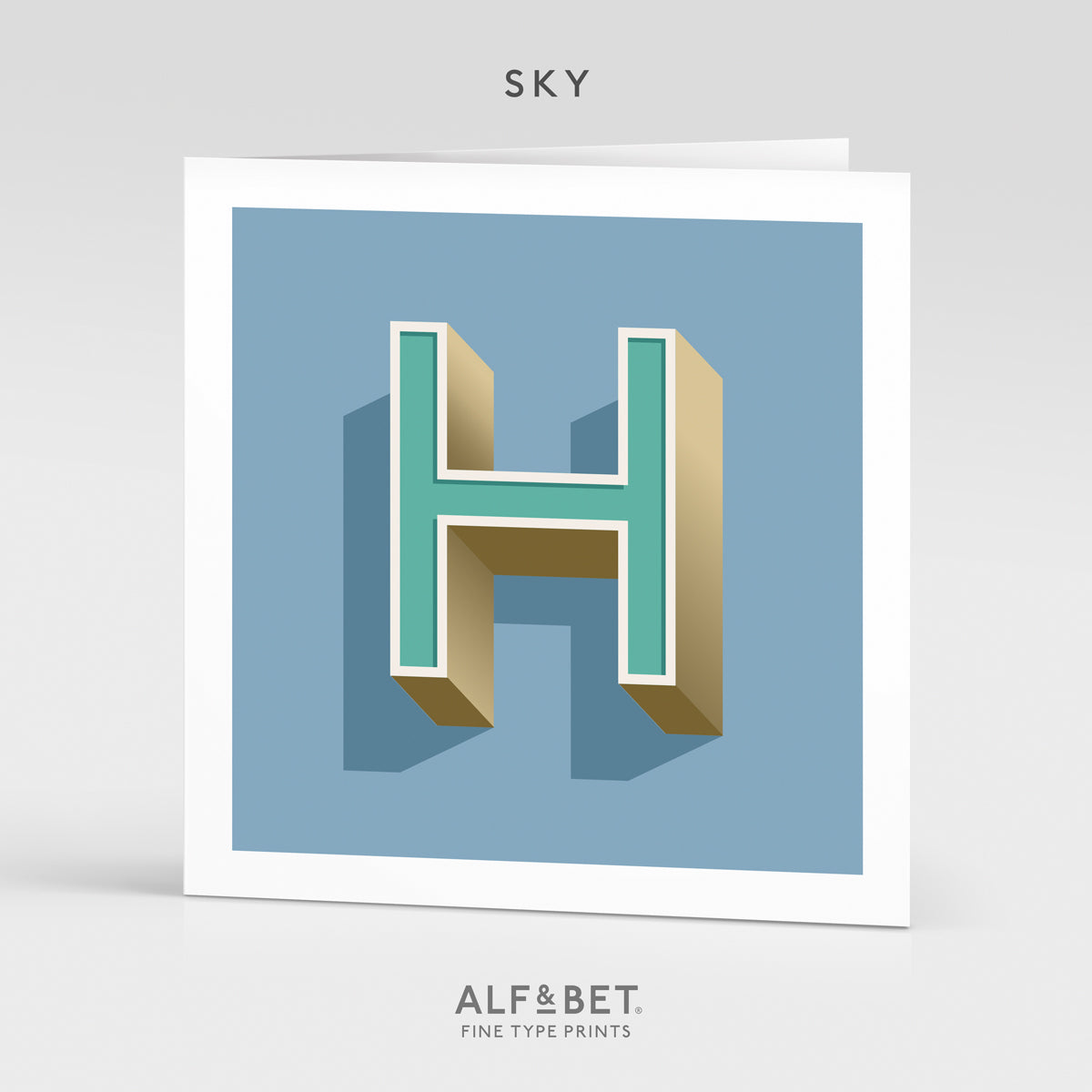 Alphabet Birthday Card - Letter H