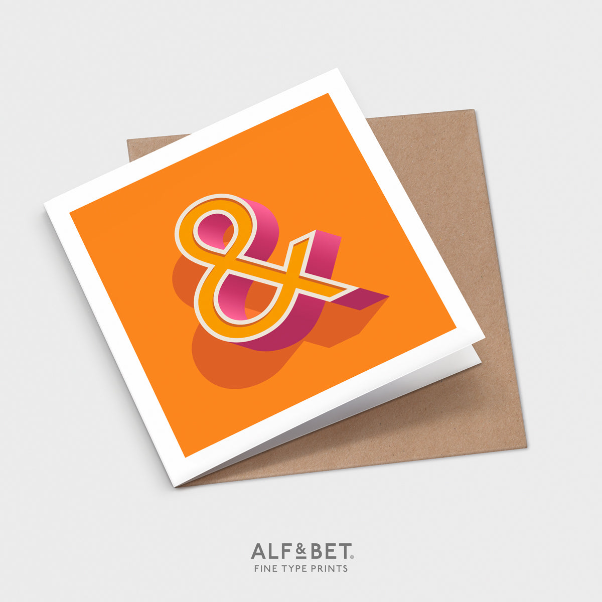 Alphabet Birthday Card - Ampersand