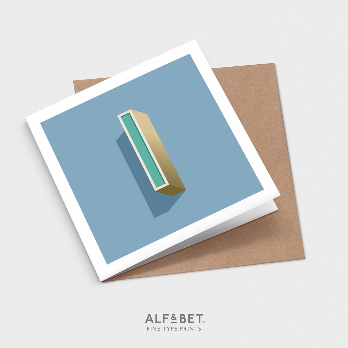 Alphabet Birthday Card - Letter I