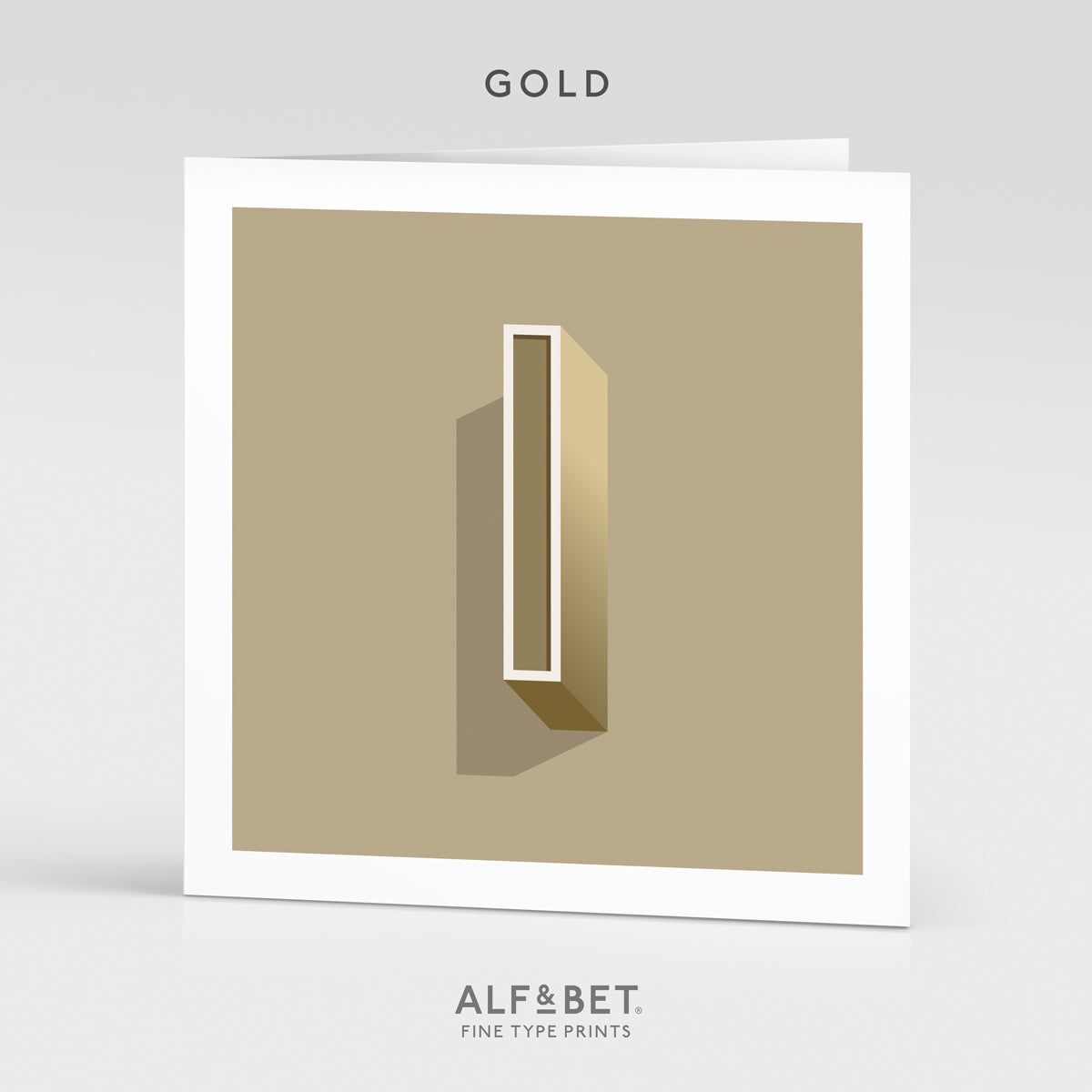 Alphabet Birthday Card - Letter I