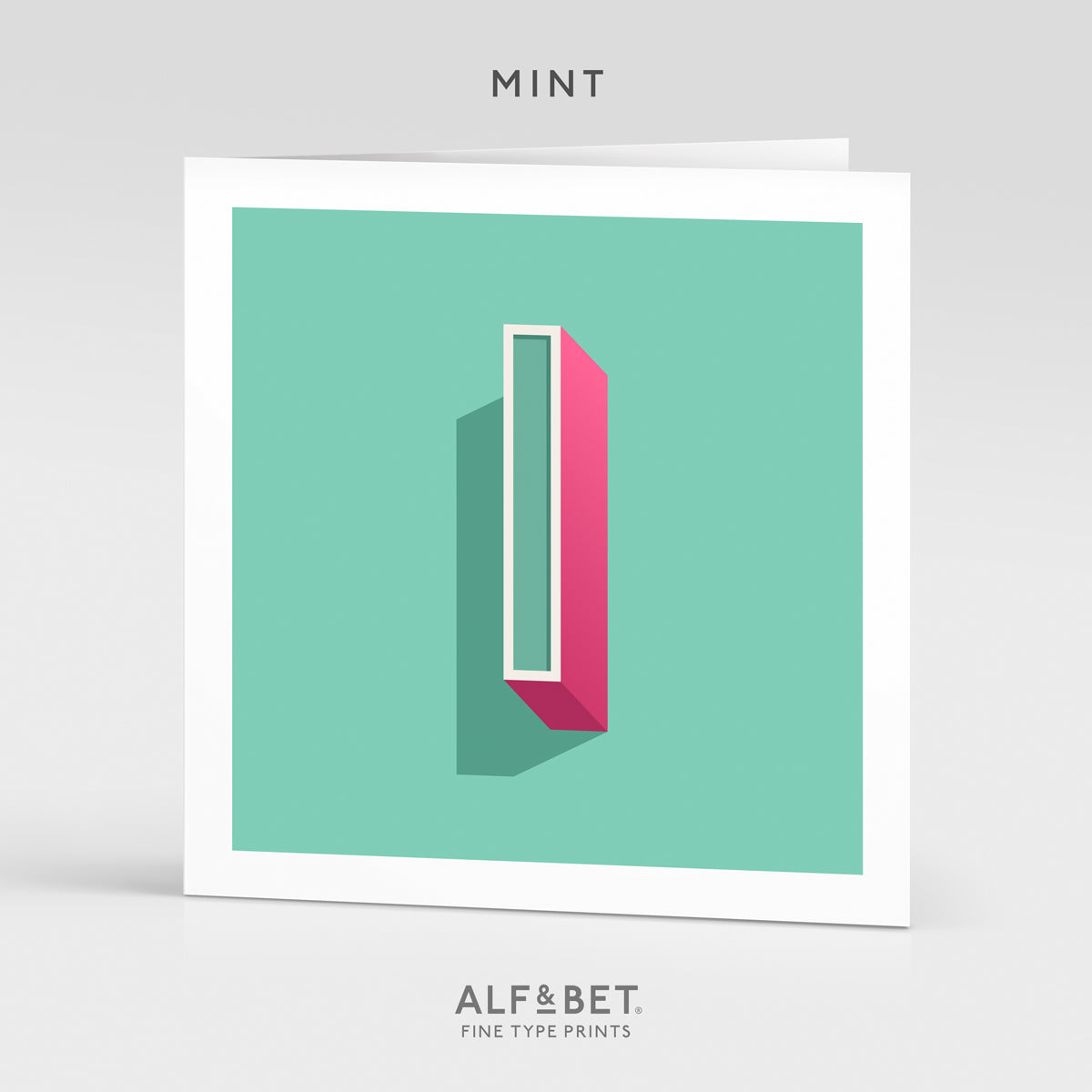 Alphabet Birthday Card - Letter I