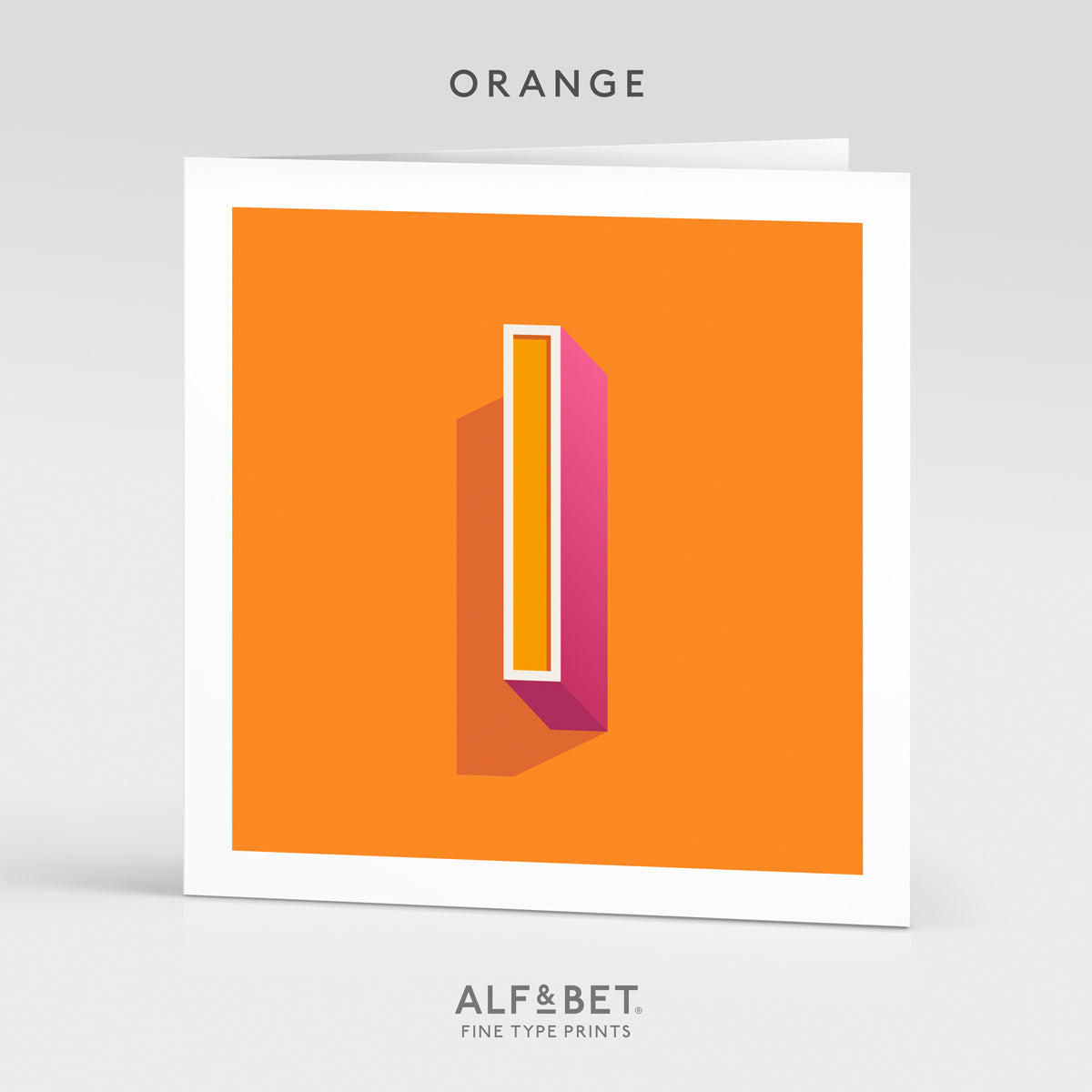 Alphabet Birthday Card - Letter I