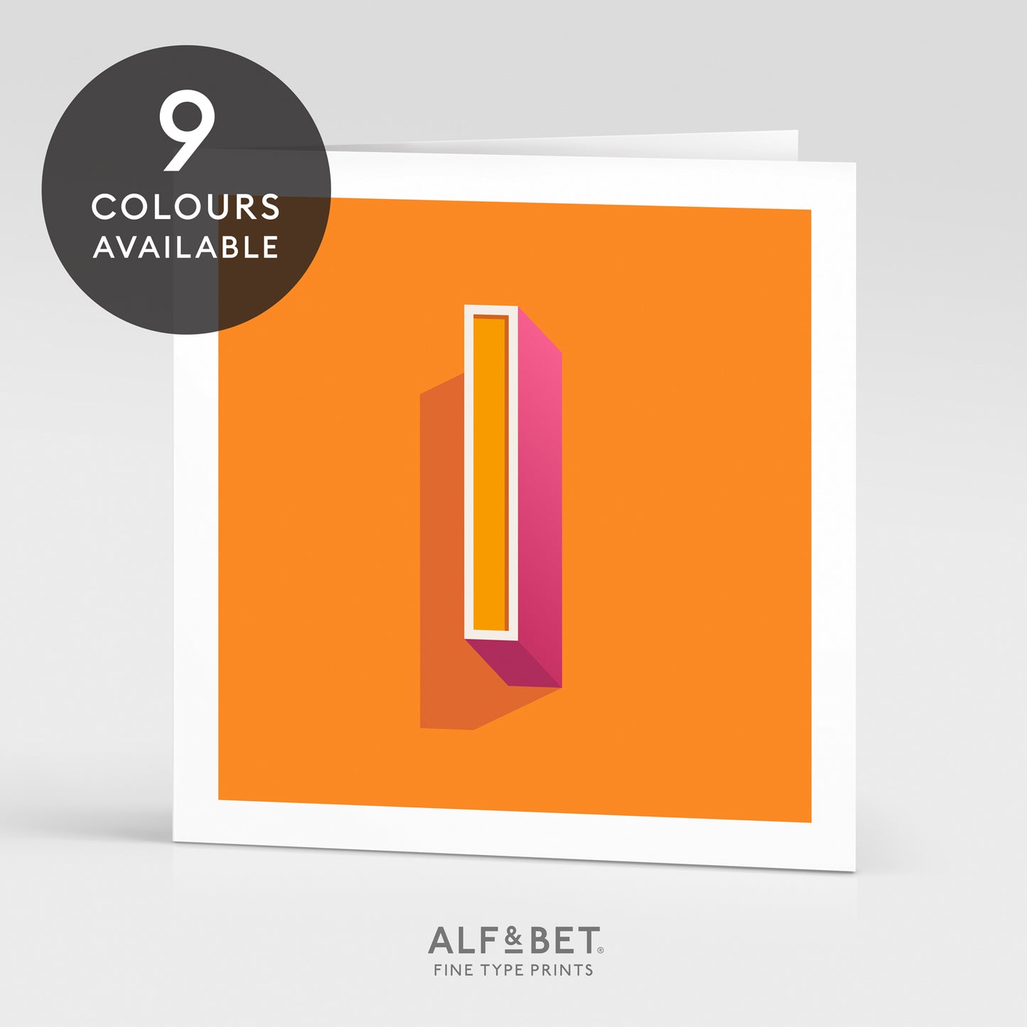 Alphabet Birthday Card - Letter I