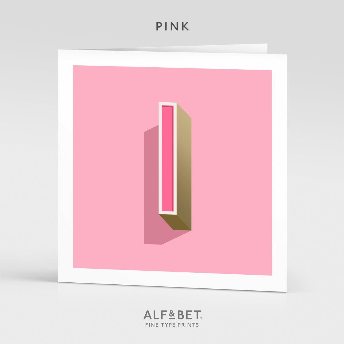 Alphabet Birthday Card - Letter I