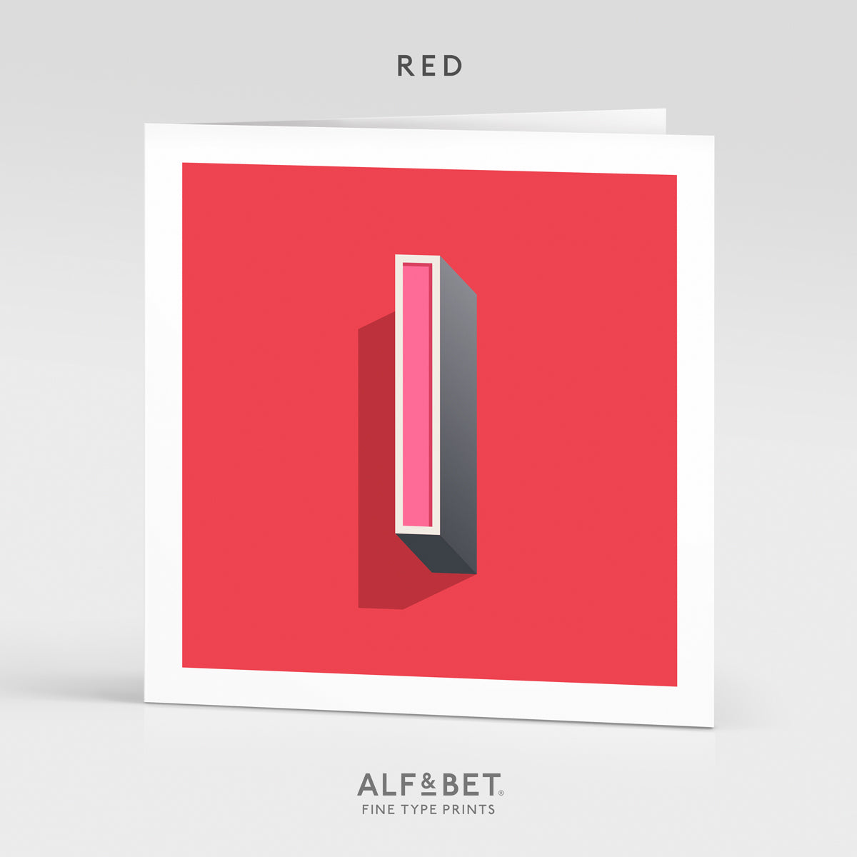 Alphabet Birthday Card - Letter I