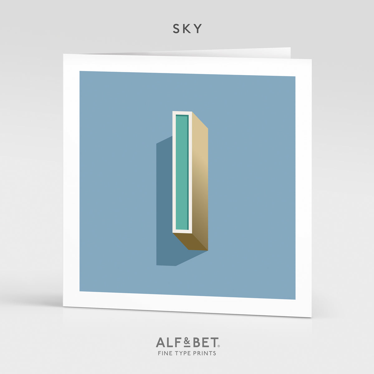 Alphabet Birthday Card - Letter I