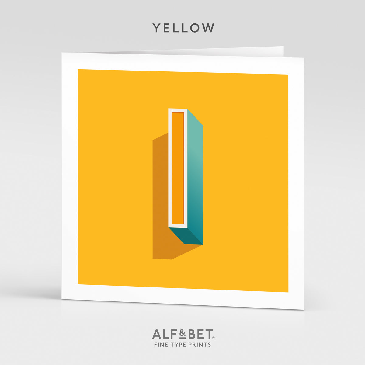 Alphabet Birthday Card - Letter I