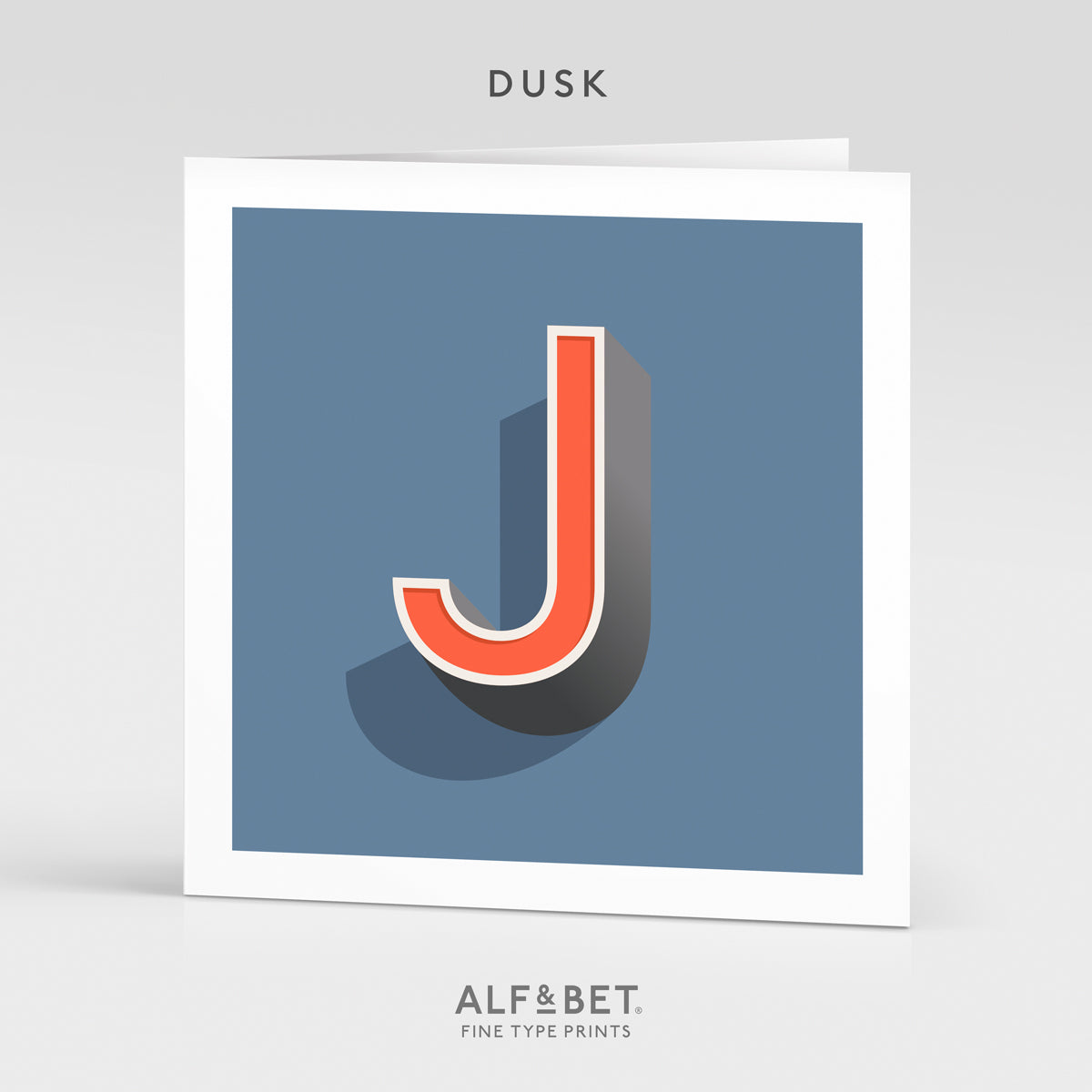 Alphabet Birthday Card - Letter J