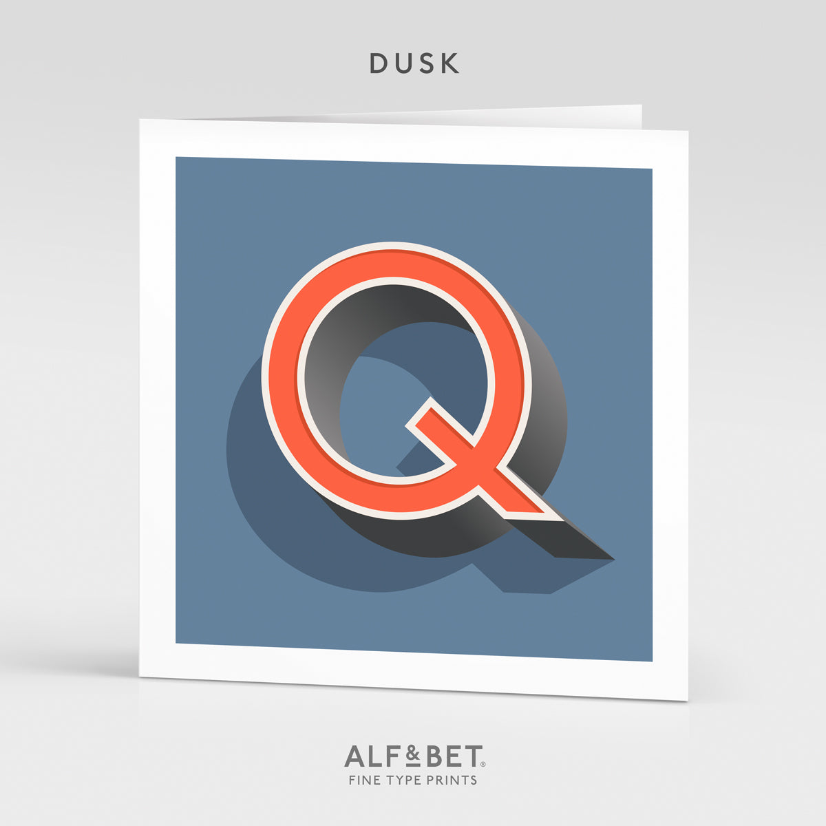 Alphabet Birthday Card - Letter Q