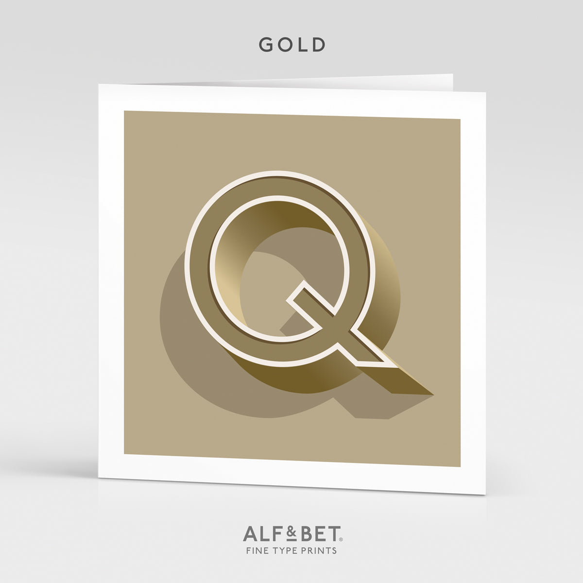 Alphabet Birthday Card - Letter Q