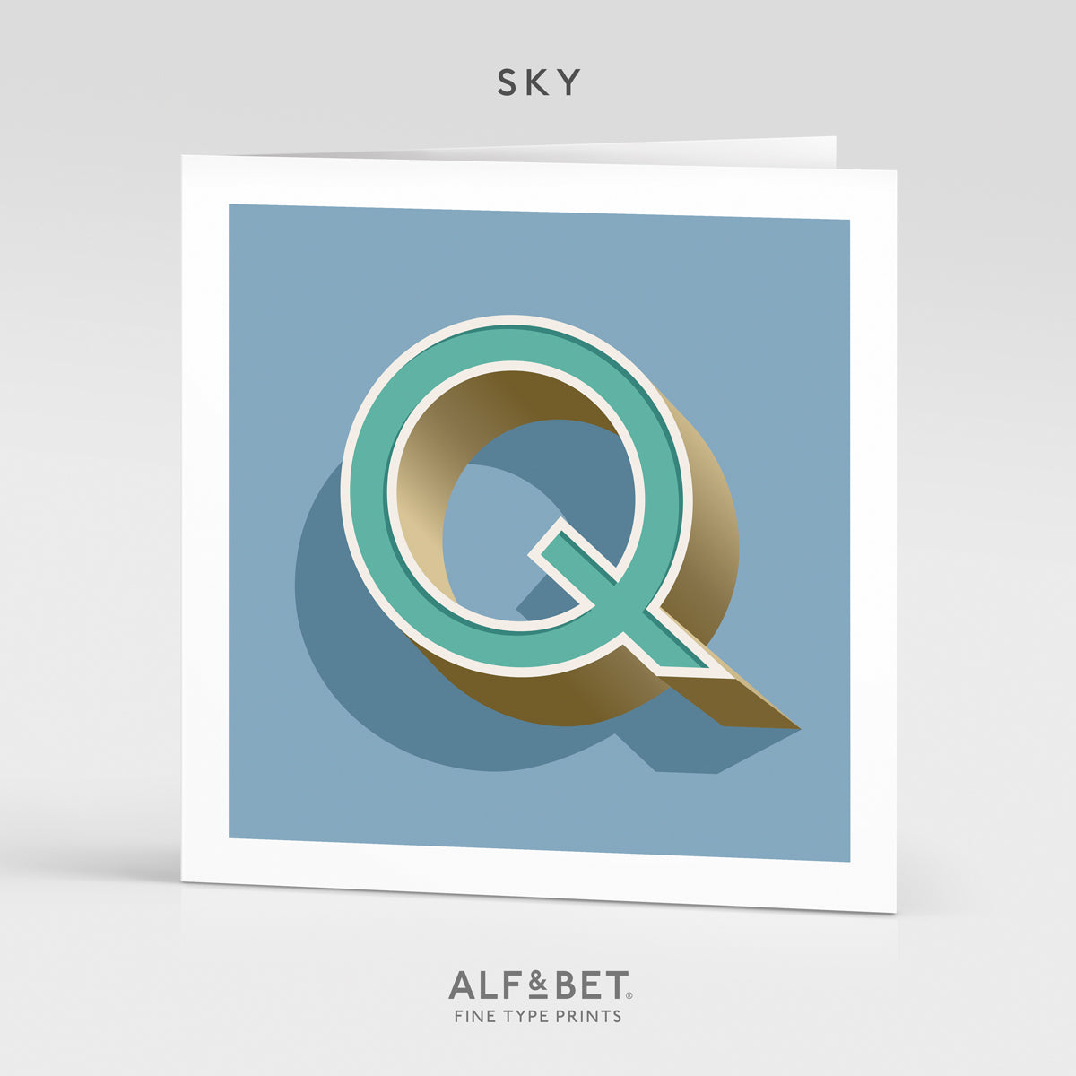 Alphabet Birthday Card - Letter Q