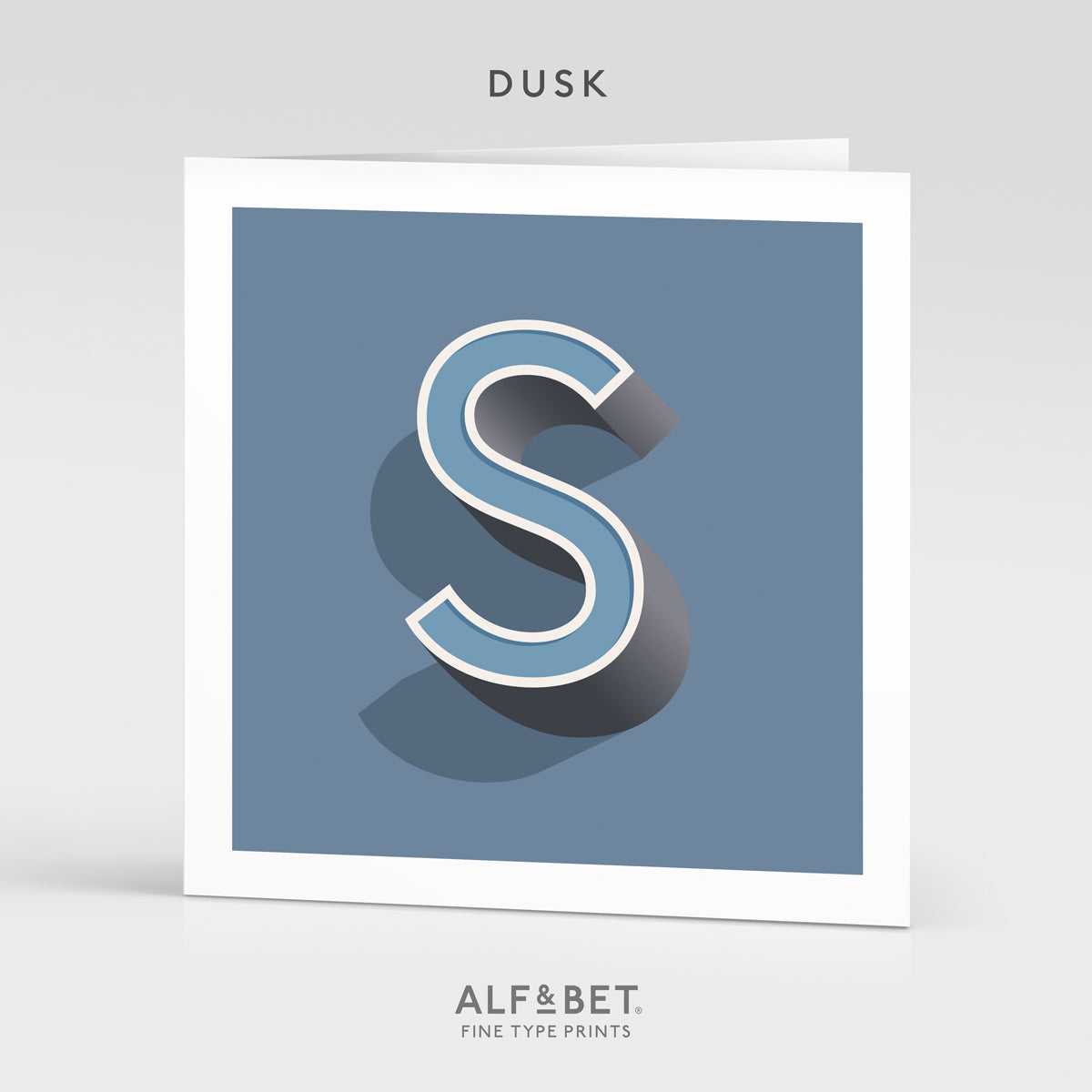 Alphabet Birthday Card - Letter S
