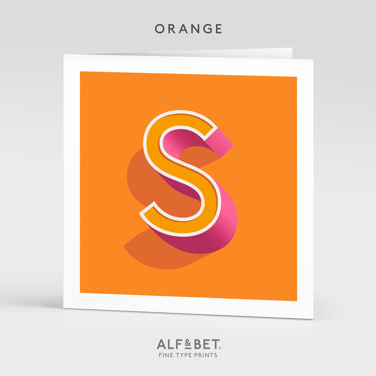 Alphabet Birthday Card - Letter S
