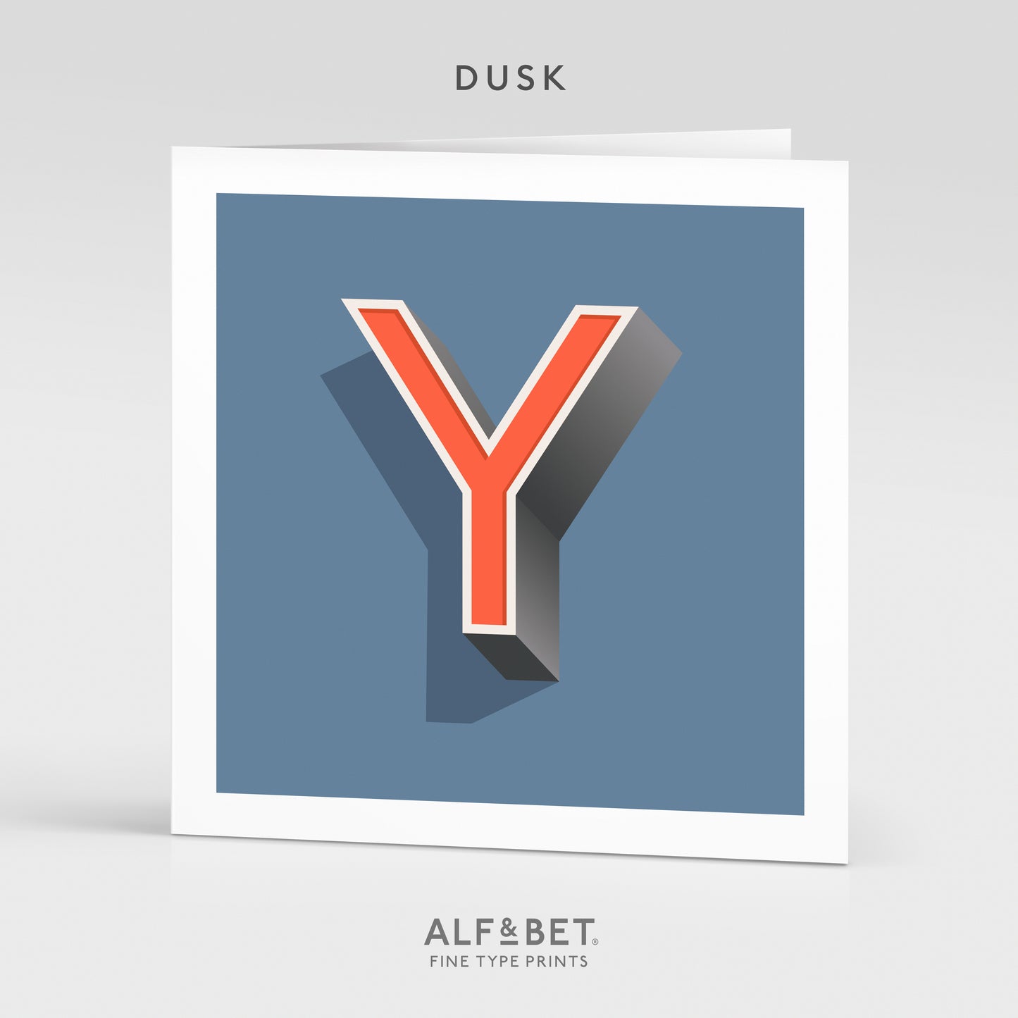 Alphabet Birthday Card - Letter Y