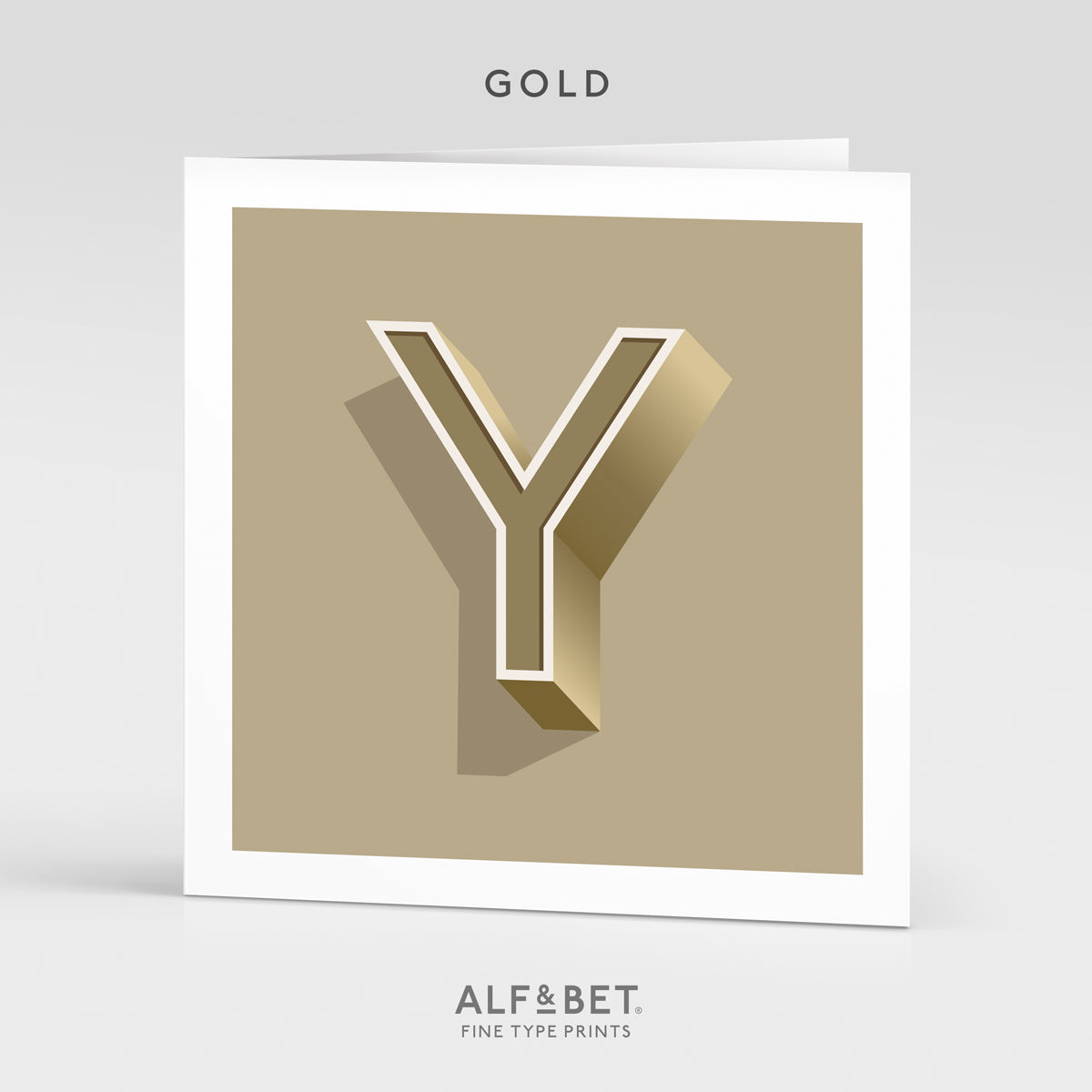 Alphabet Birthday Card - Letter Y