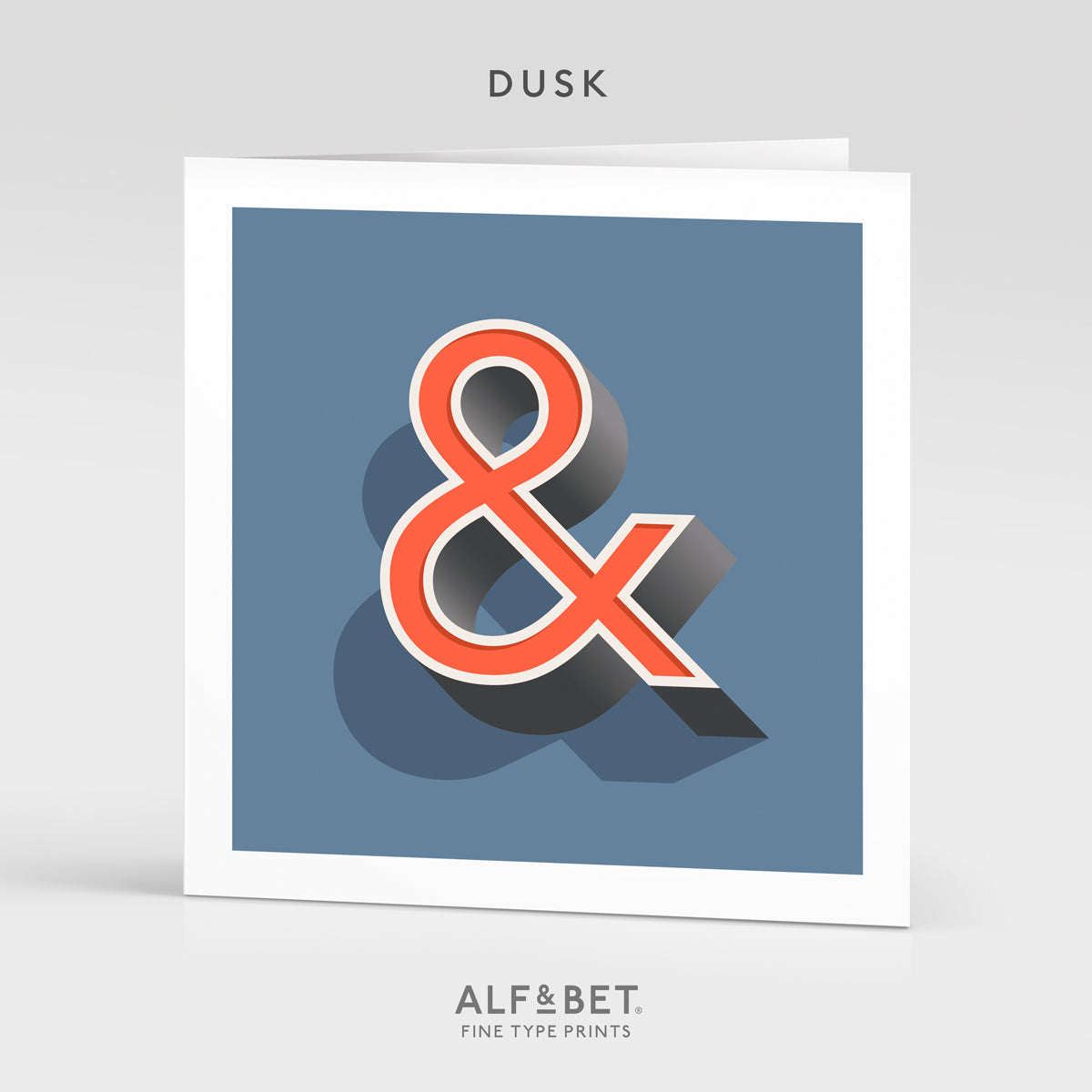Alphabet Birthday Card - Ampersand