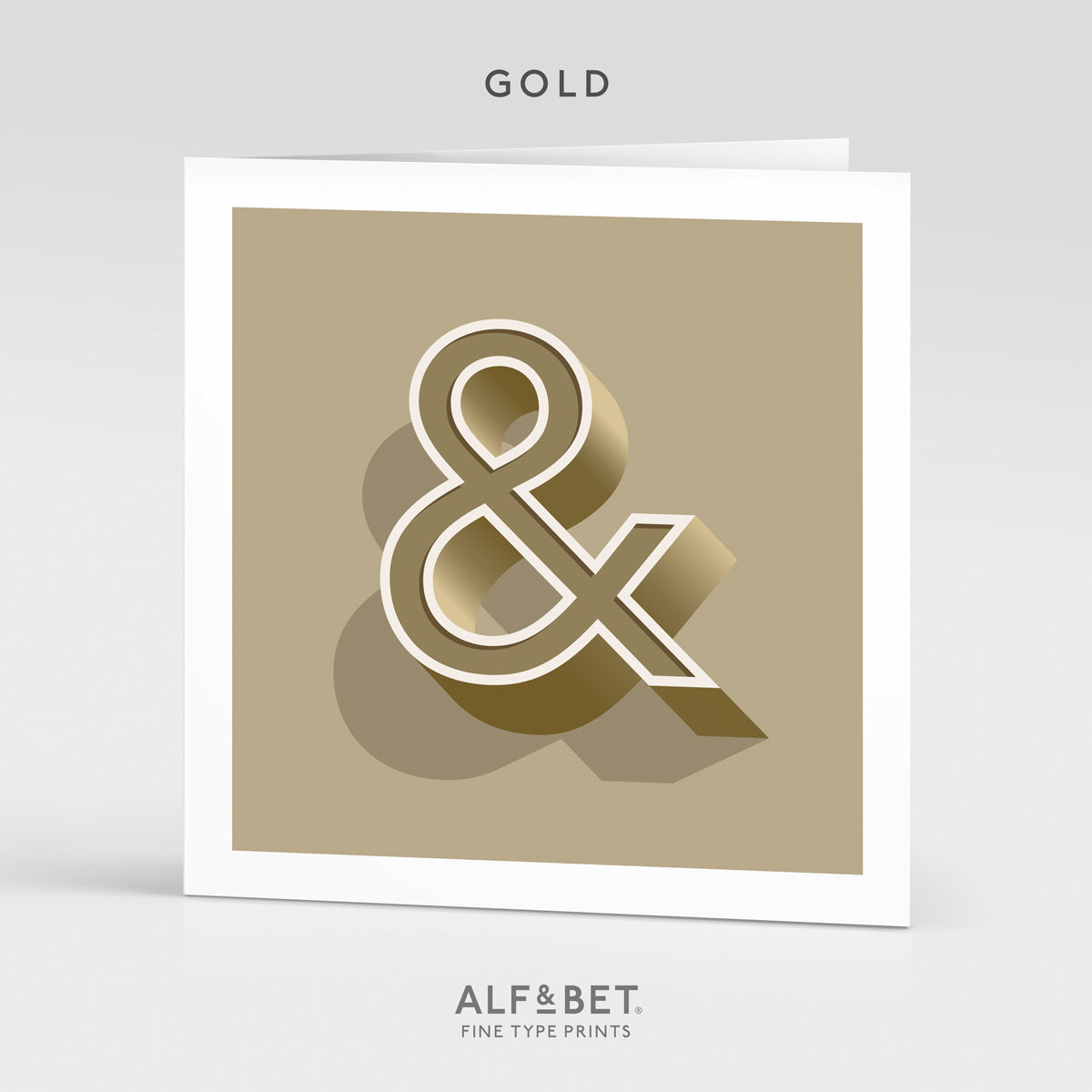 Alphabet Birthday Card - Ampersand