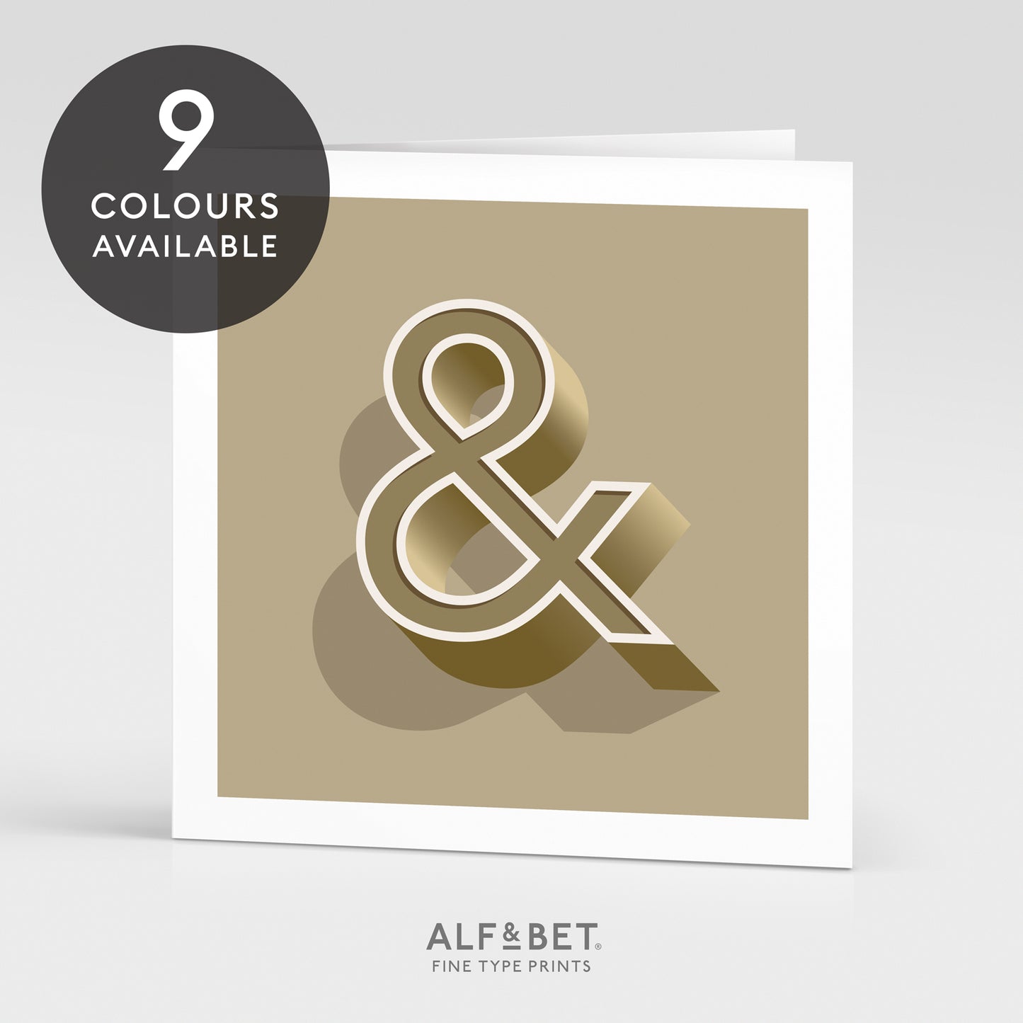 Alphabet Birthday Card - Ampersand