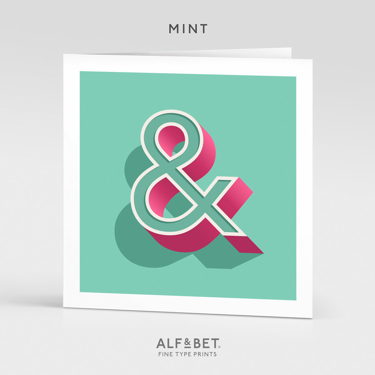 Alphabet Birthday Card - Ampersand