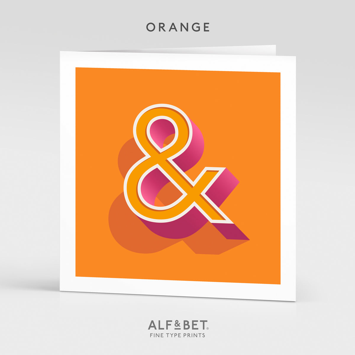 Alphabet Birthday Card - Ampersand