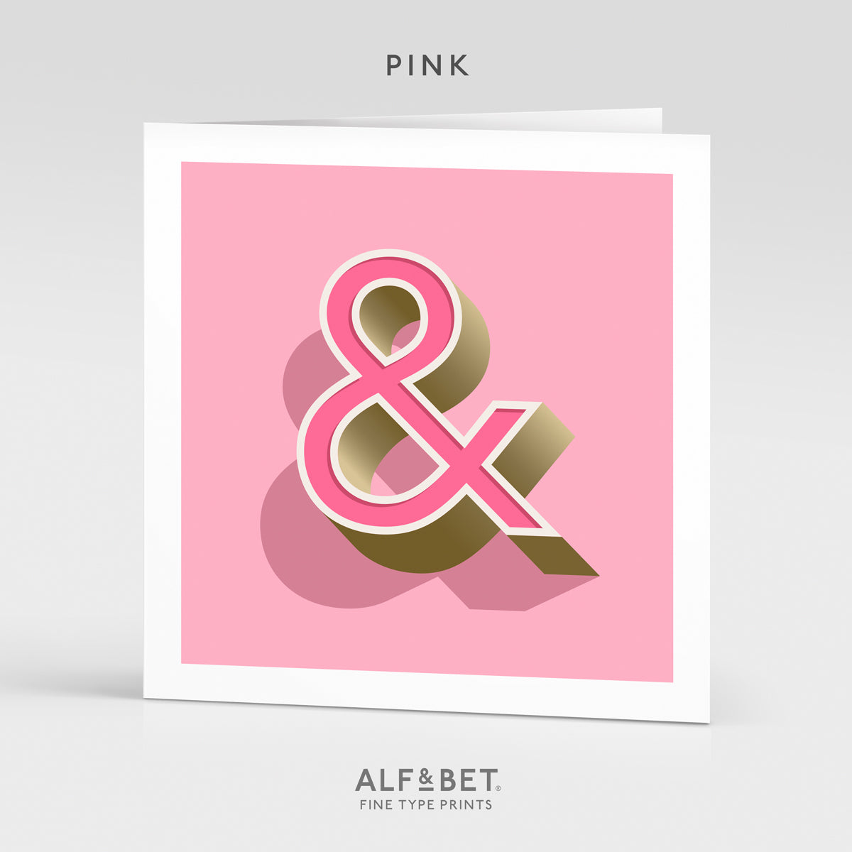Alphabet Birthday Card - Ampersand