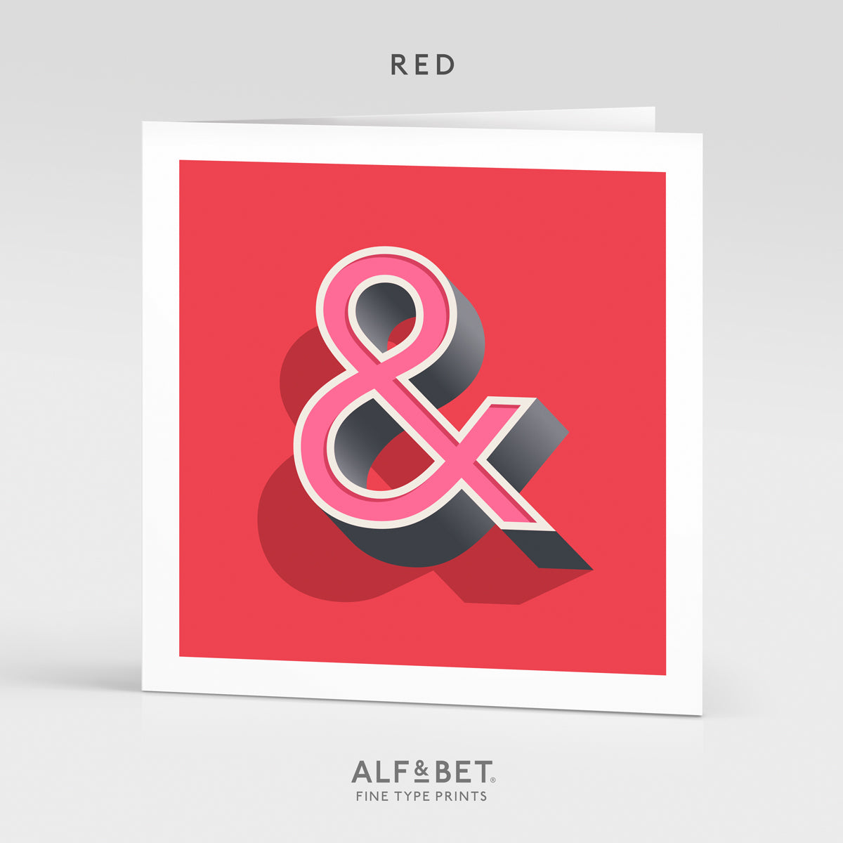 Alphabet Birthday Card - Ampersand