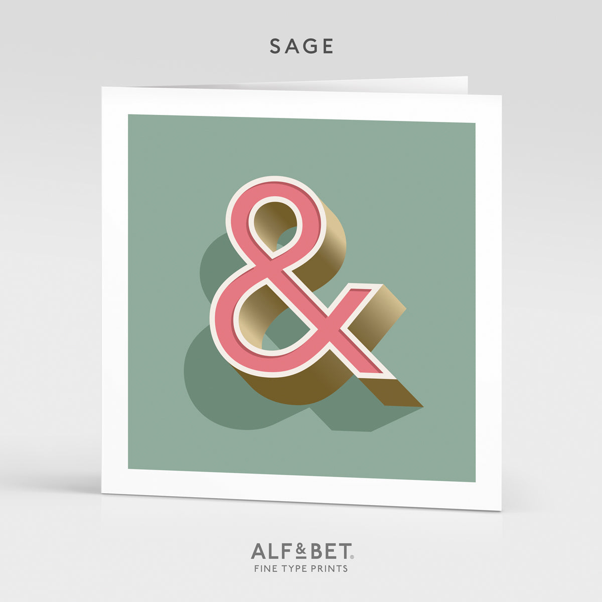 Alphabet Birthday Card - Ampersand