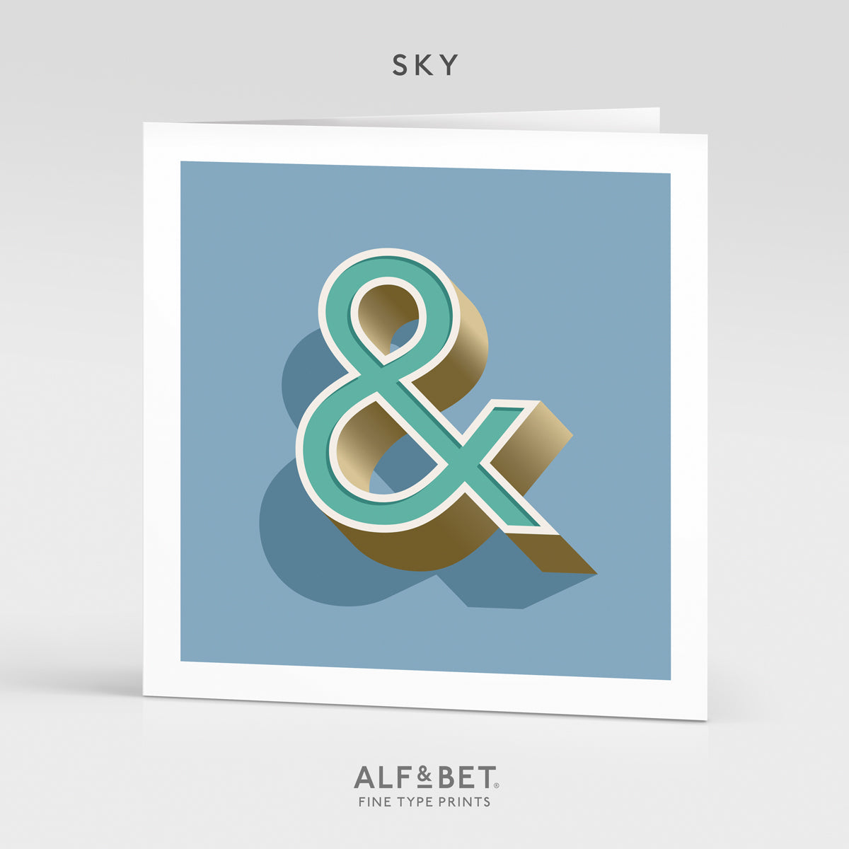 Alphabet Birthday Card - Ampersand