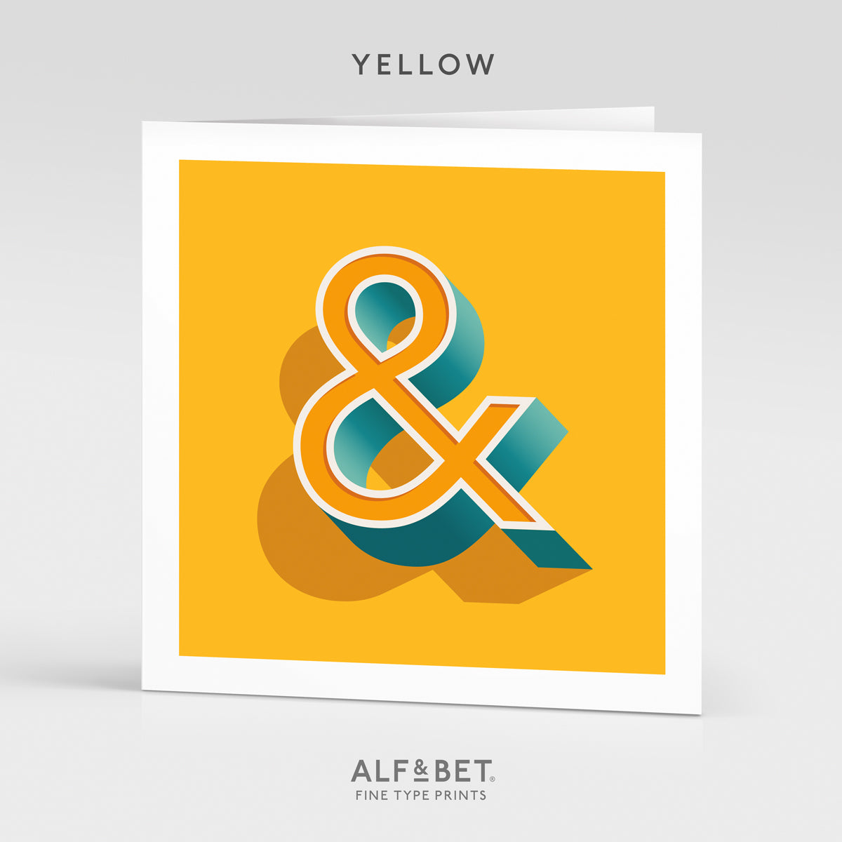 Alphabet Birthday Card - Ampersand
