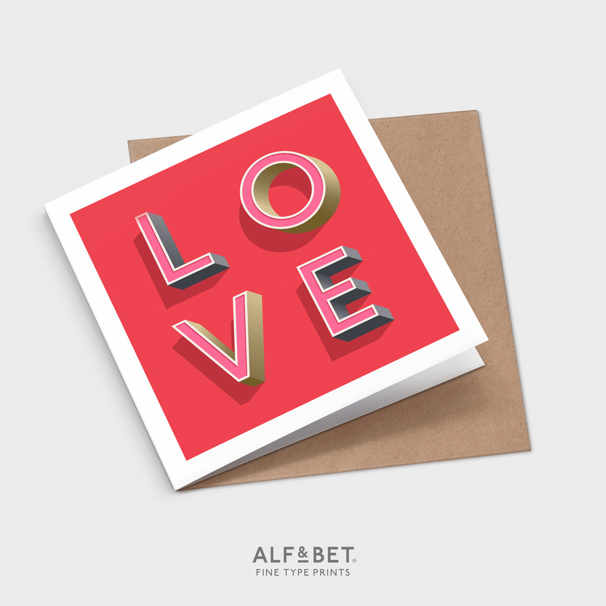 LOVE Red Valentine’s Day Card
