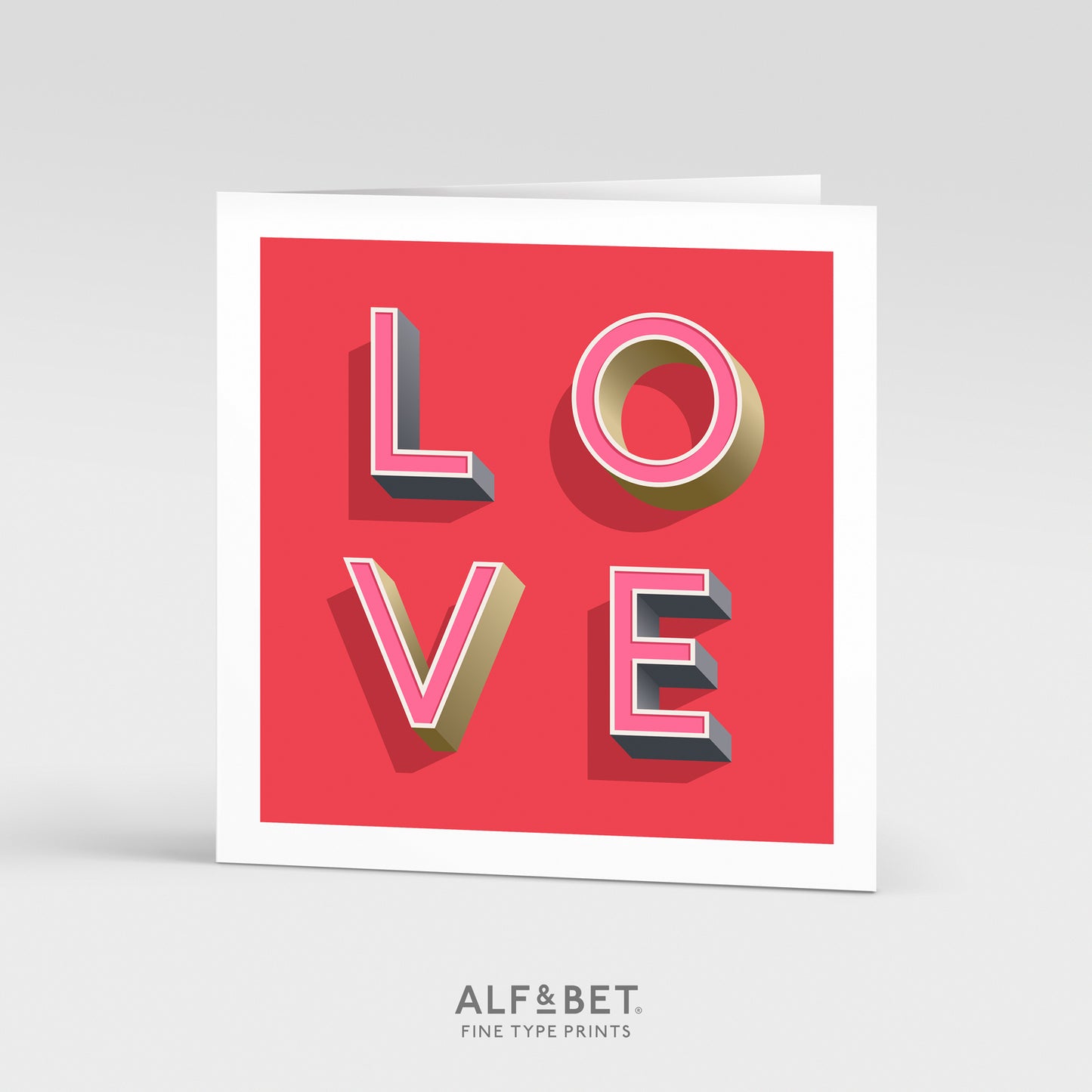 LOVE Red Valentine’s Day Card