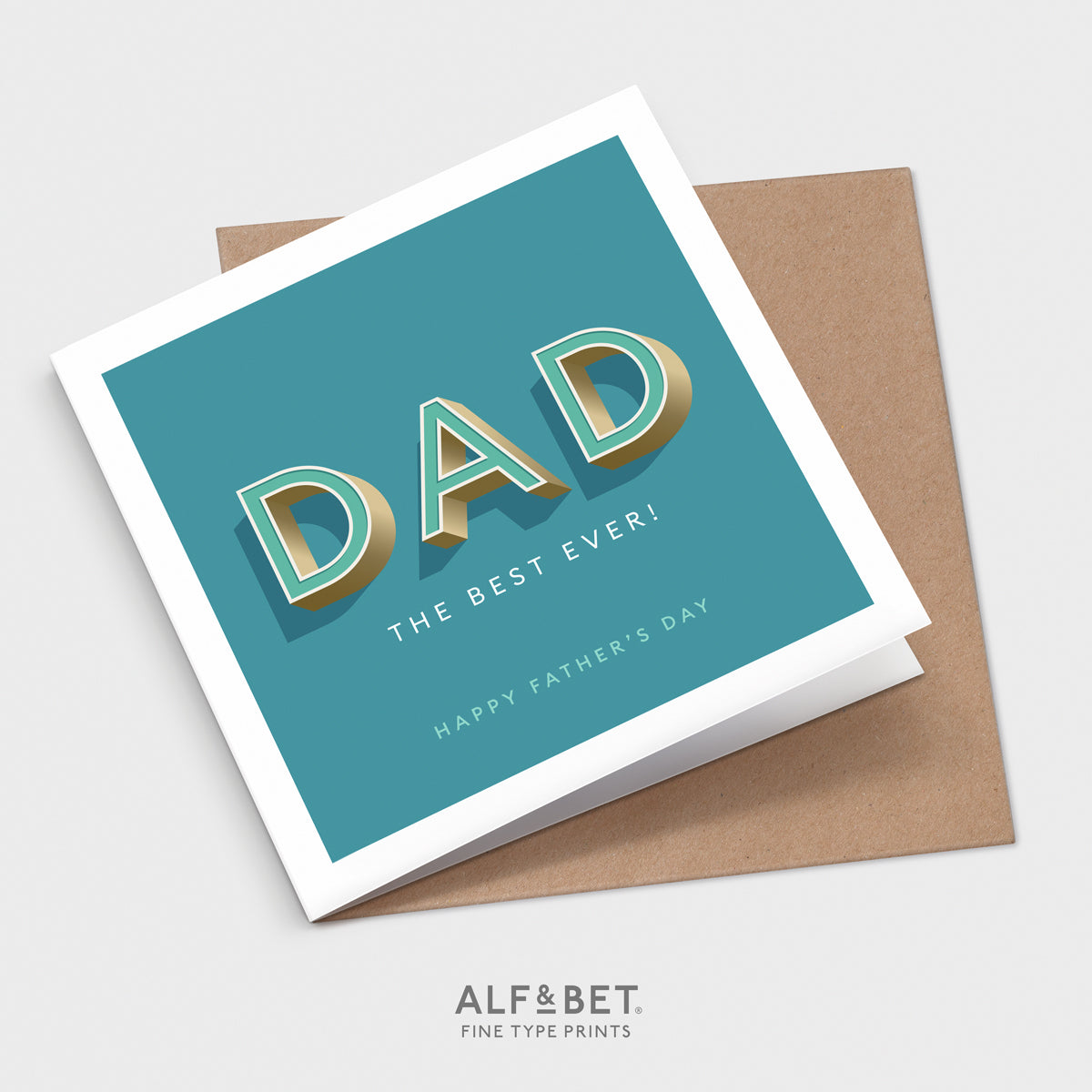 Personalised Father’s Day Card from Alf and Bet.